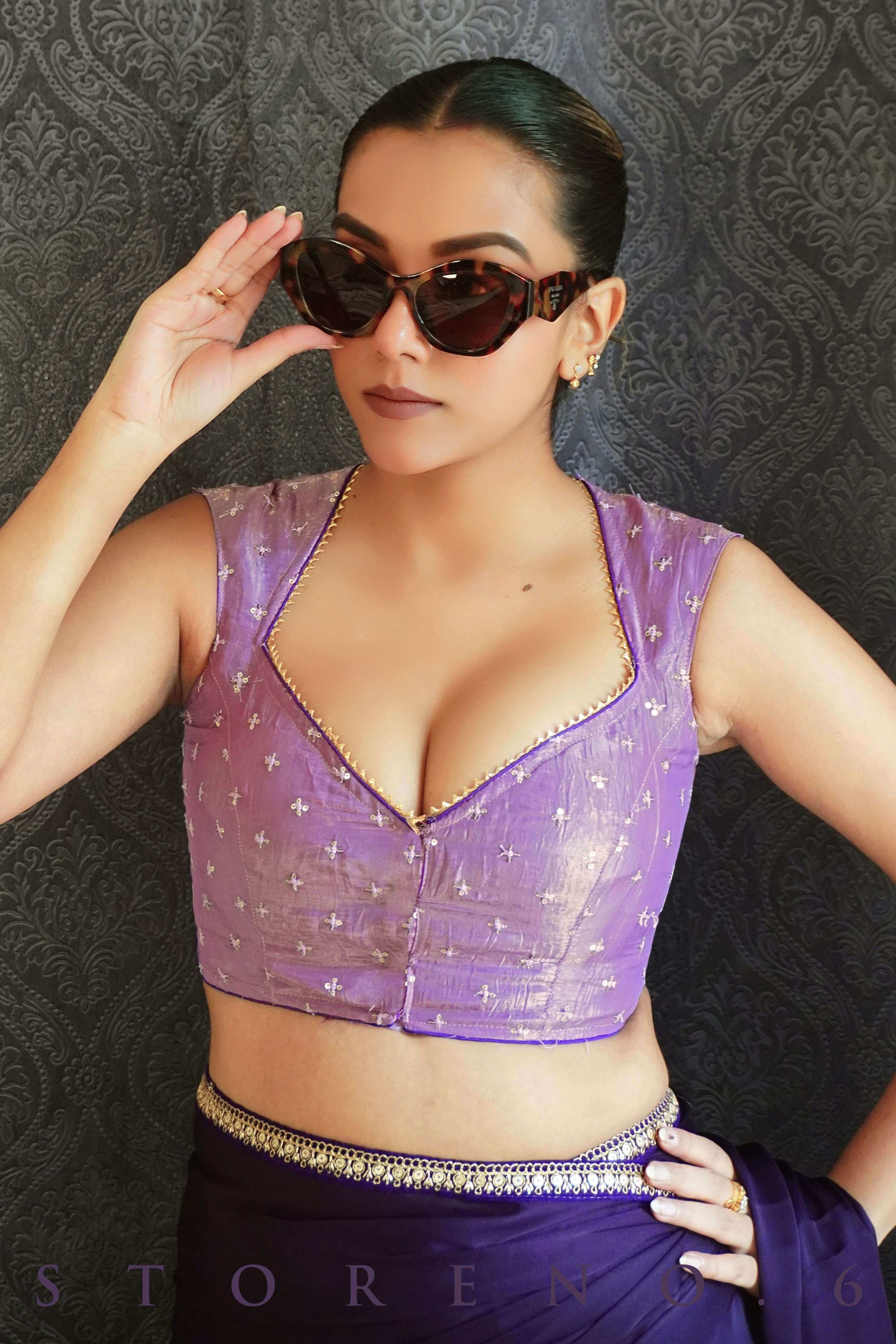 DUSK VIOLET BLOUSE