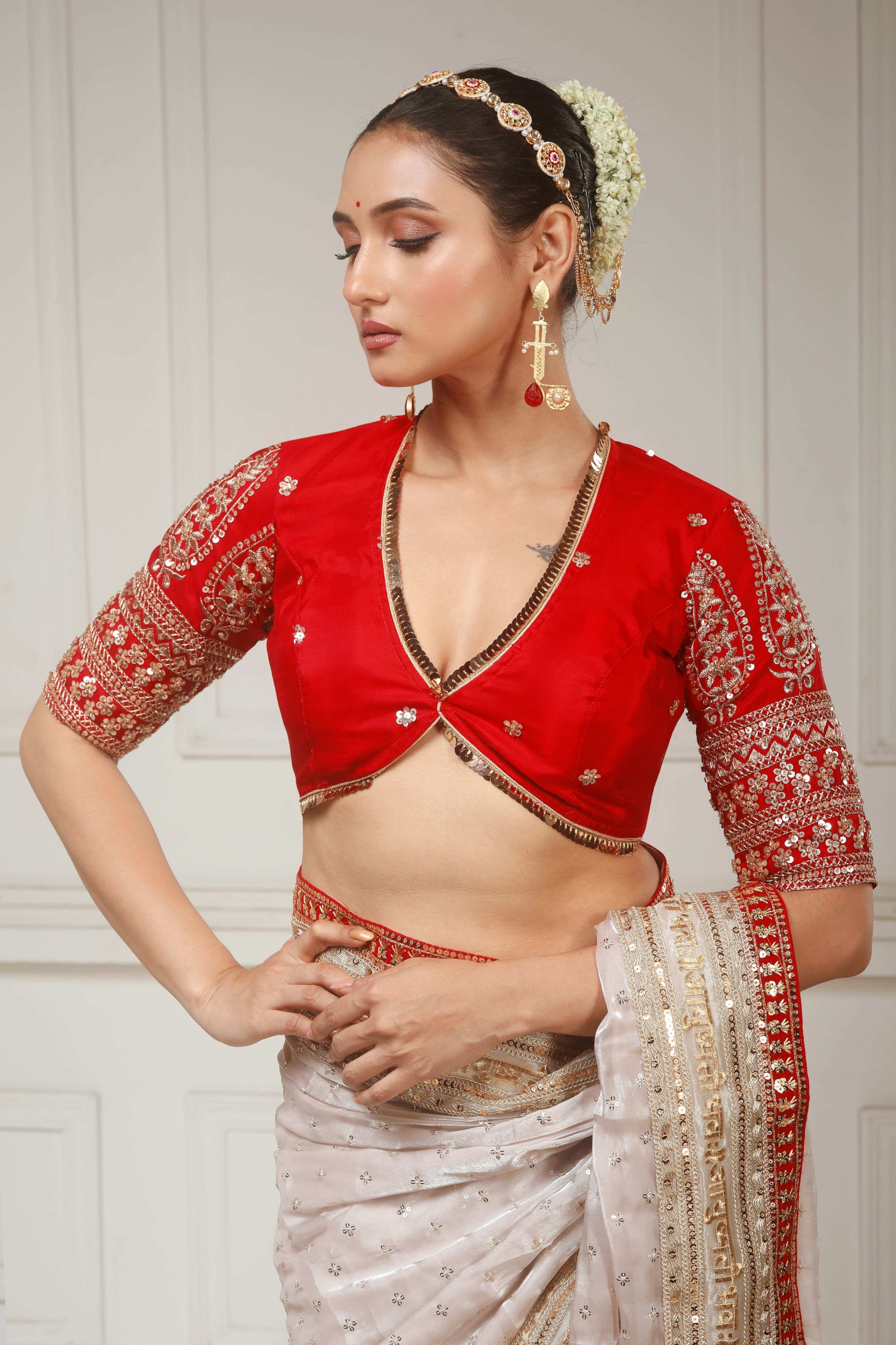 SCARLET LUXE BLOUSE