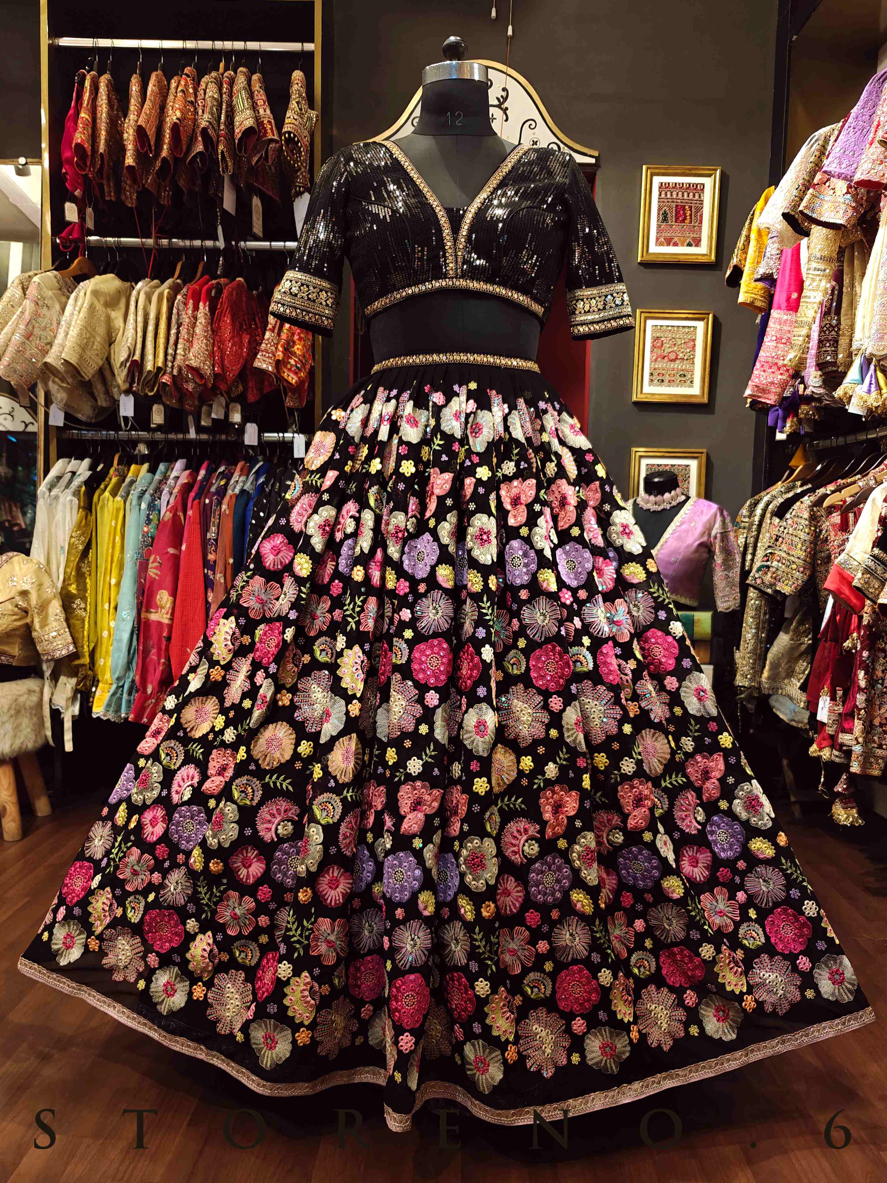RANGEELA LEHENGA SKIRT(WITH CANCAN)