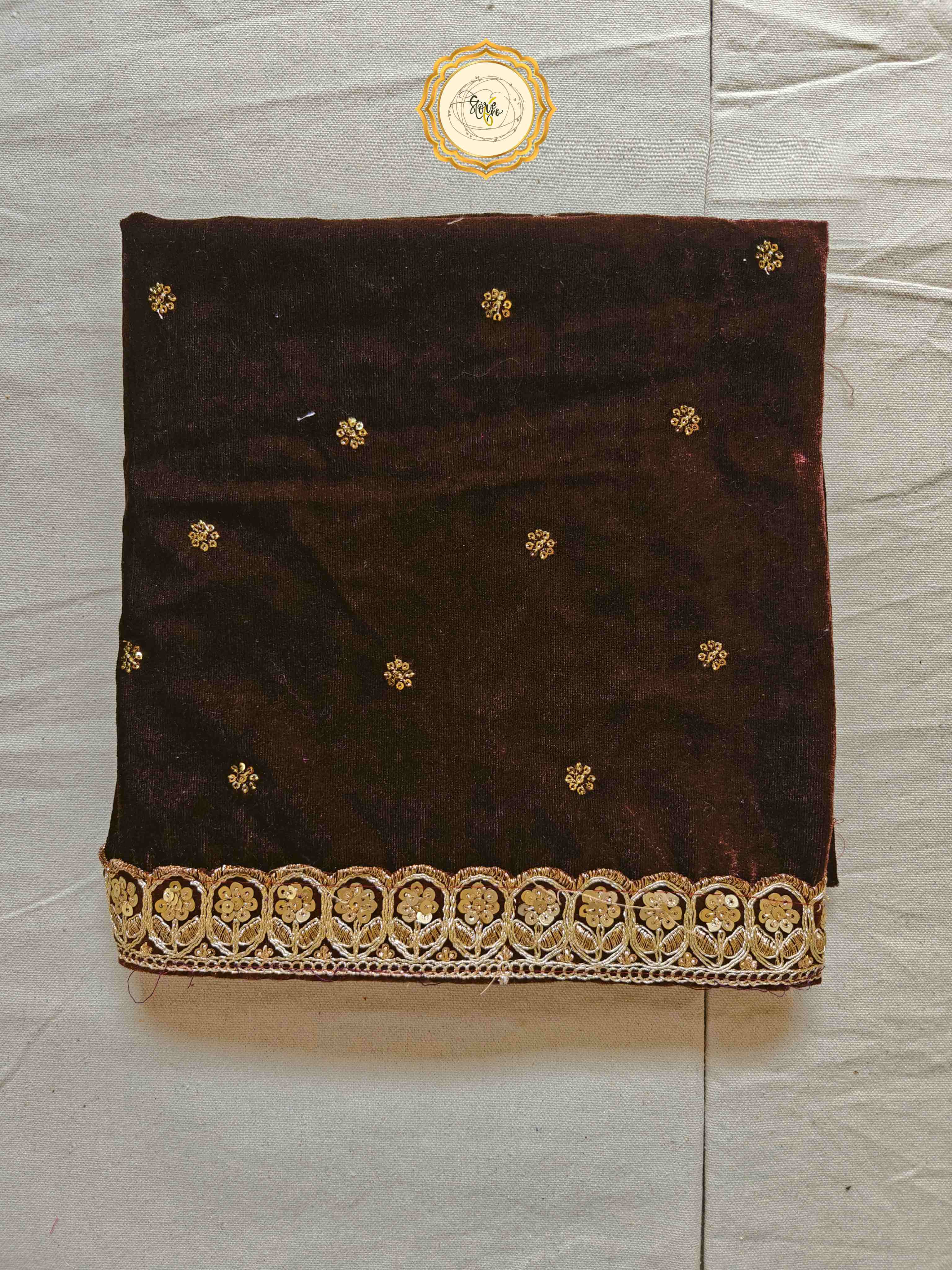 PREMIUM COPPER SAREE WITH UNSTITCHED BLOUSE