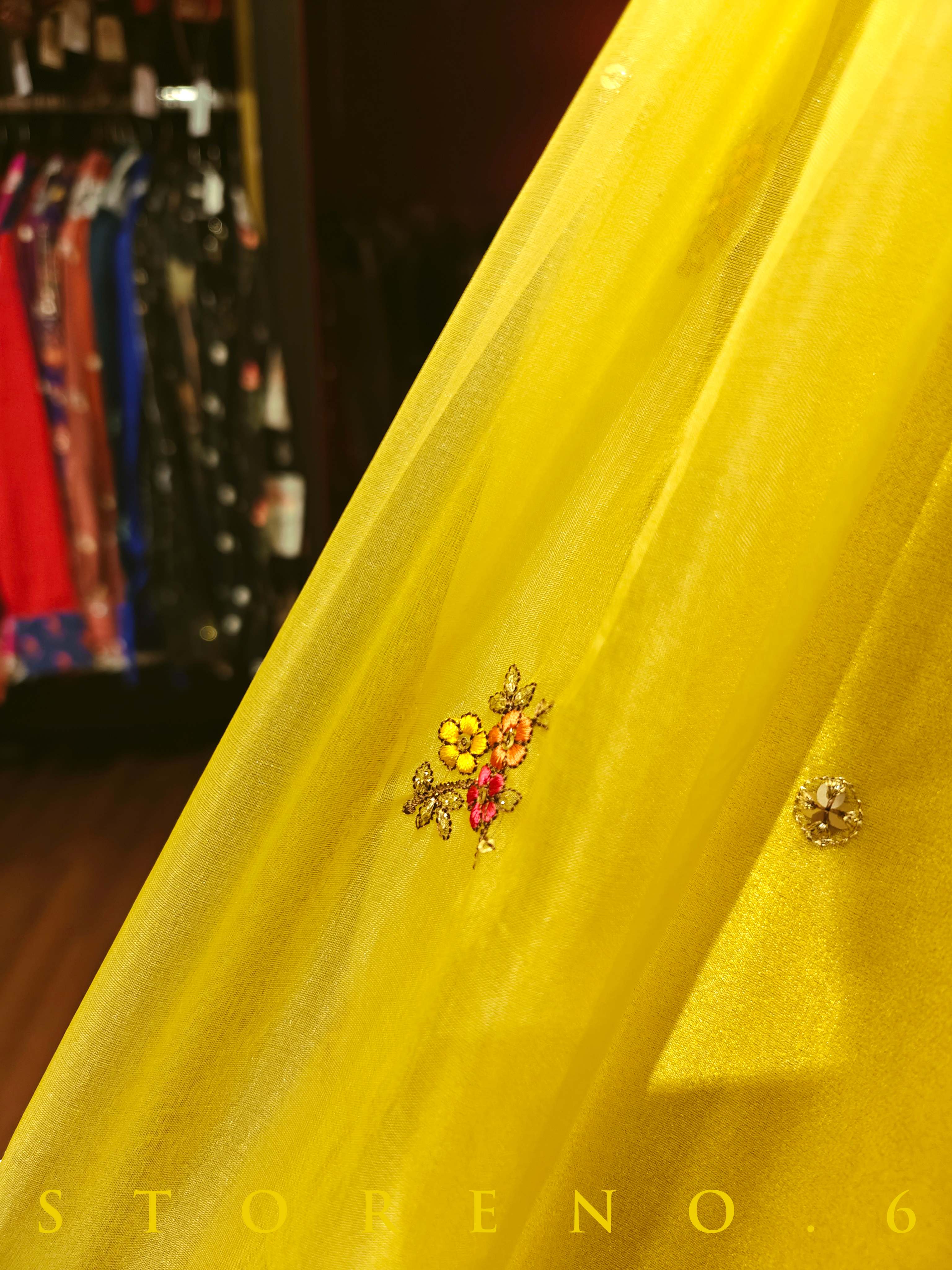 KOMAAL LEHENGA SKIRT WITH STITCHED BLOUSE(WITH CANCAN)