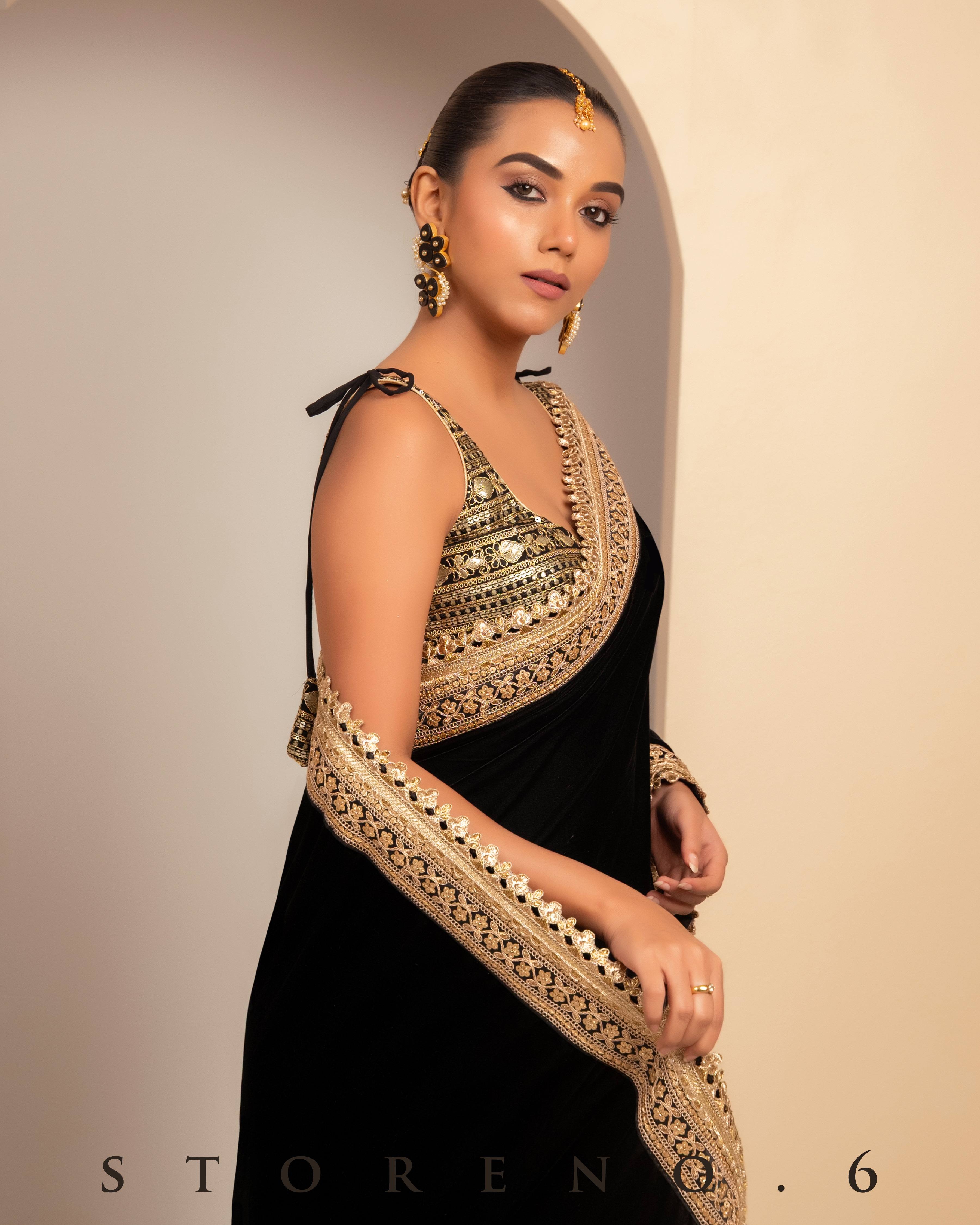 DYNAMIC DARLING SAREE WITH LYRICAL LULU BLOUSE