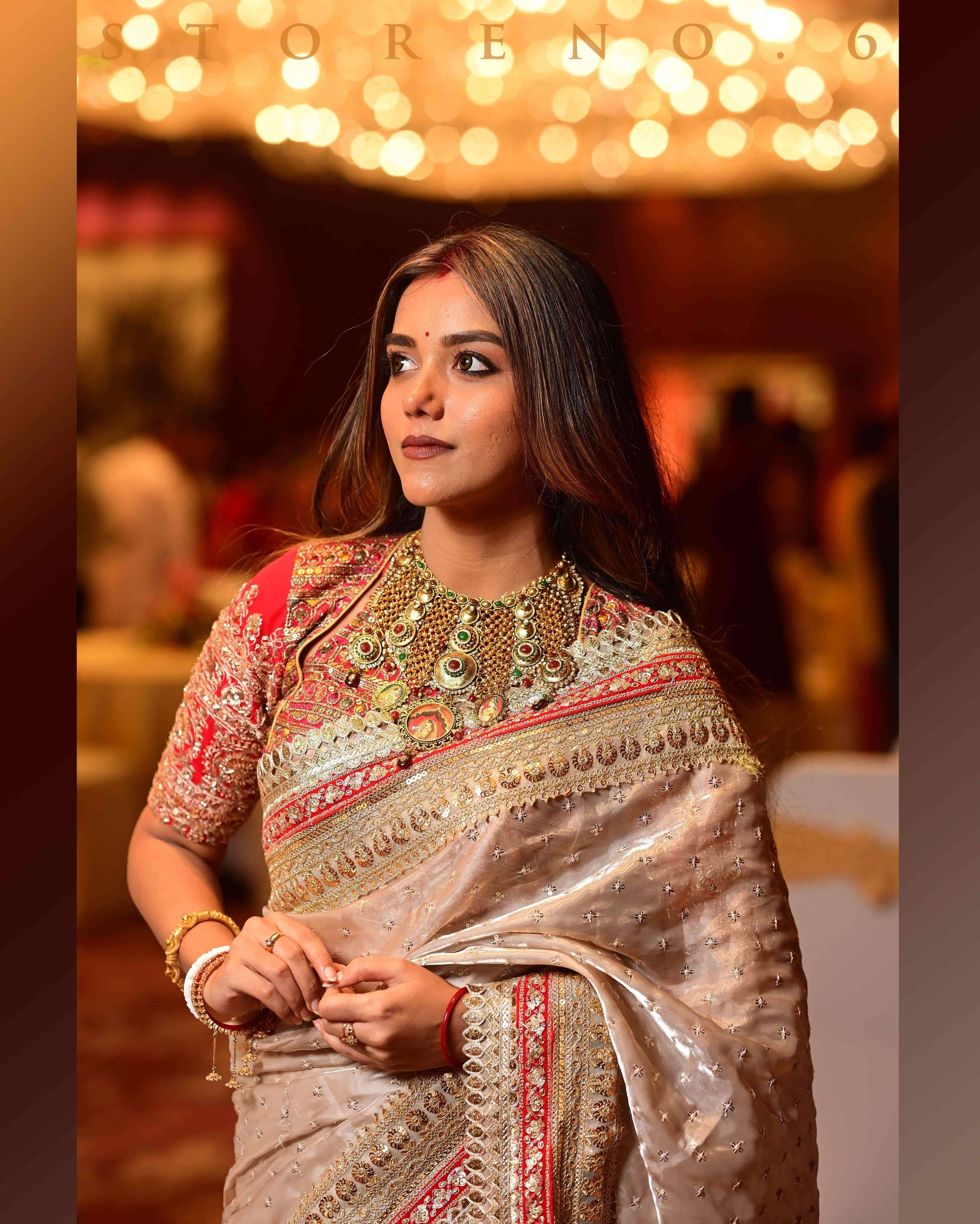 WEDDING WHIMSICAL SAREE.