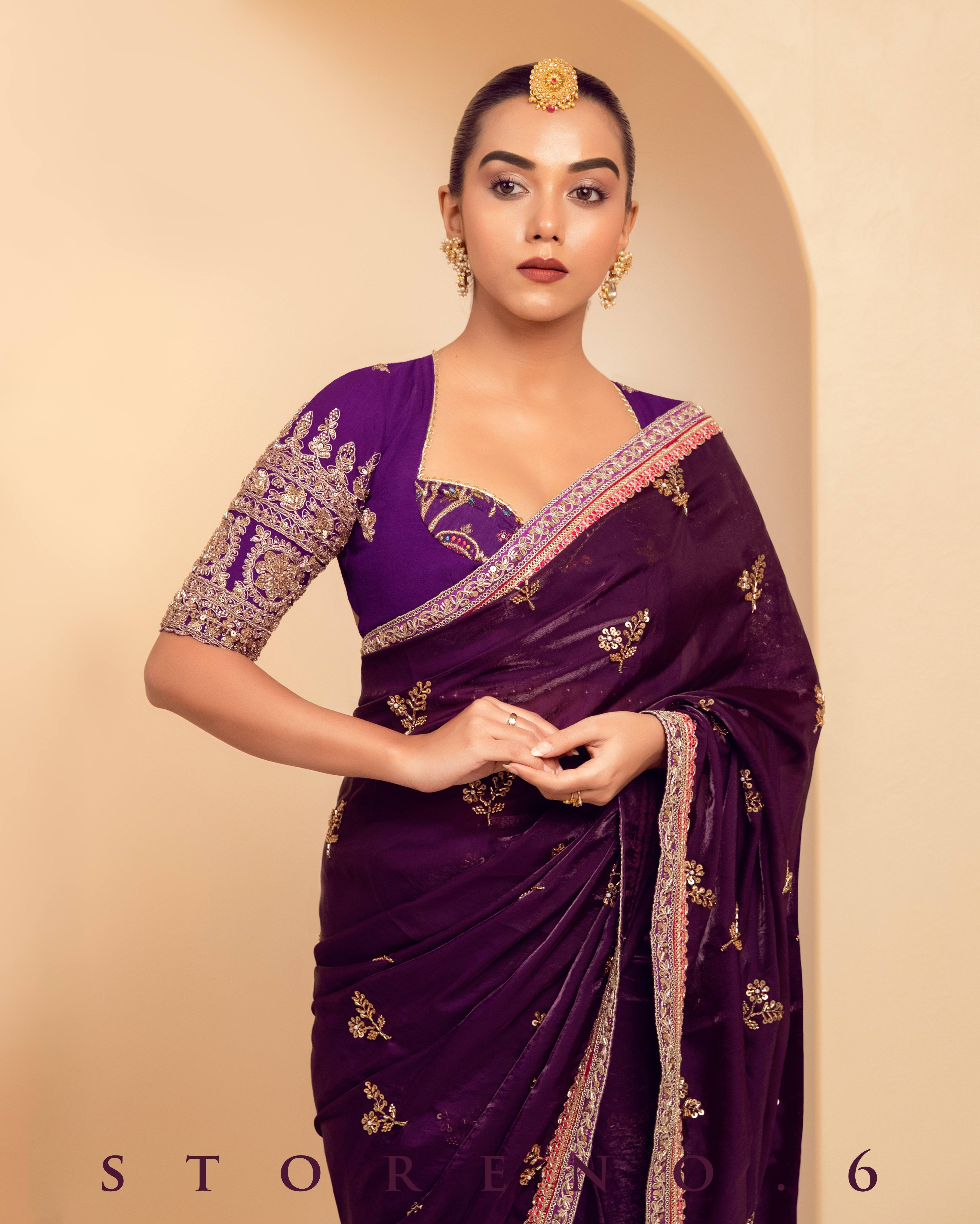 PLUM PALETTE SAREE