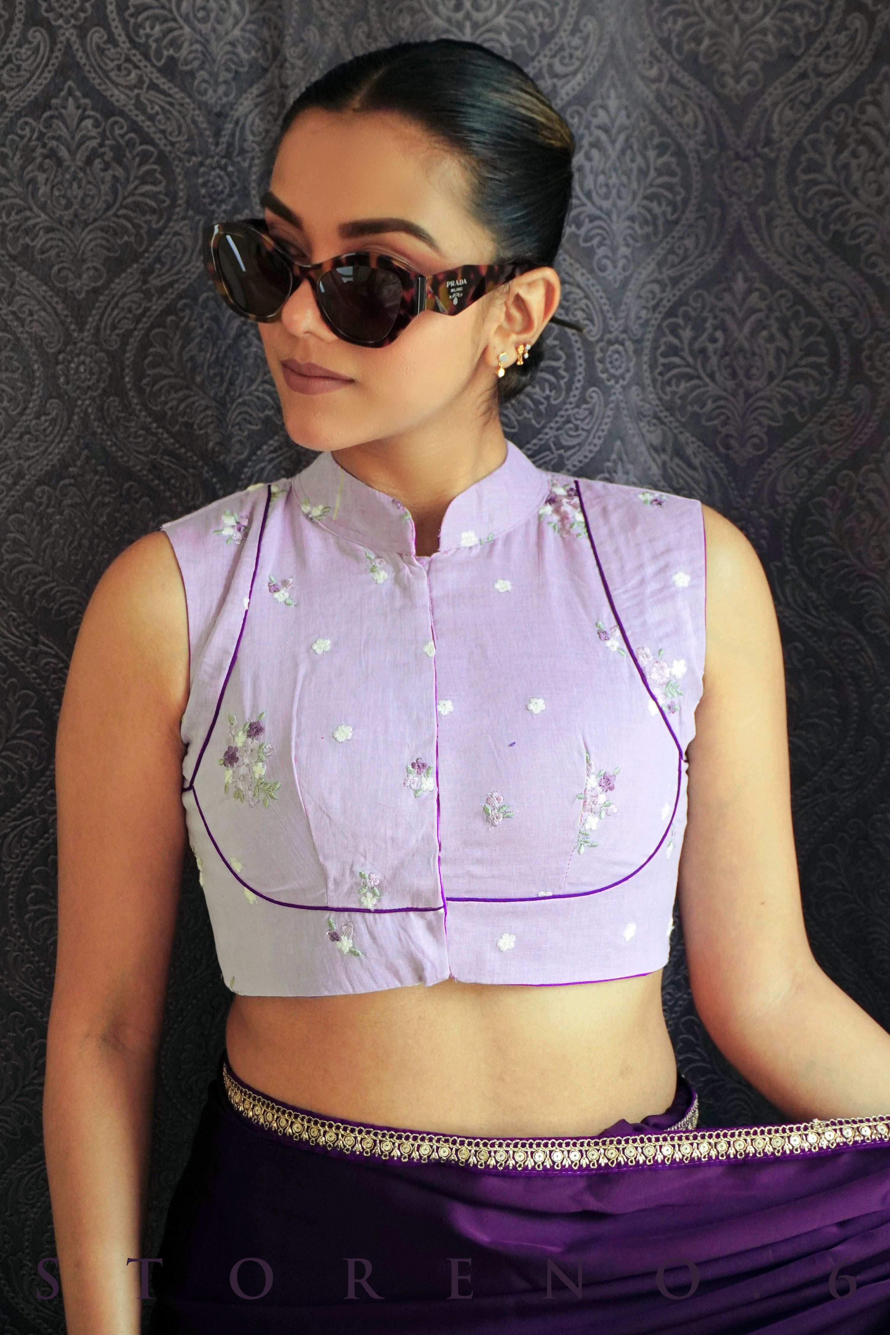 VIOLET WHISPER BLOUSE