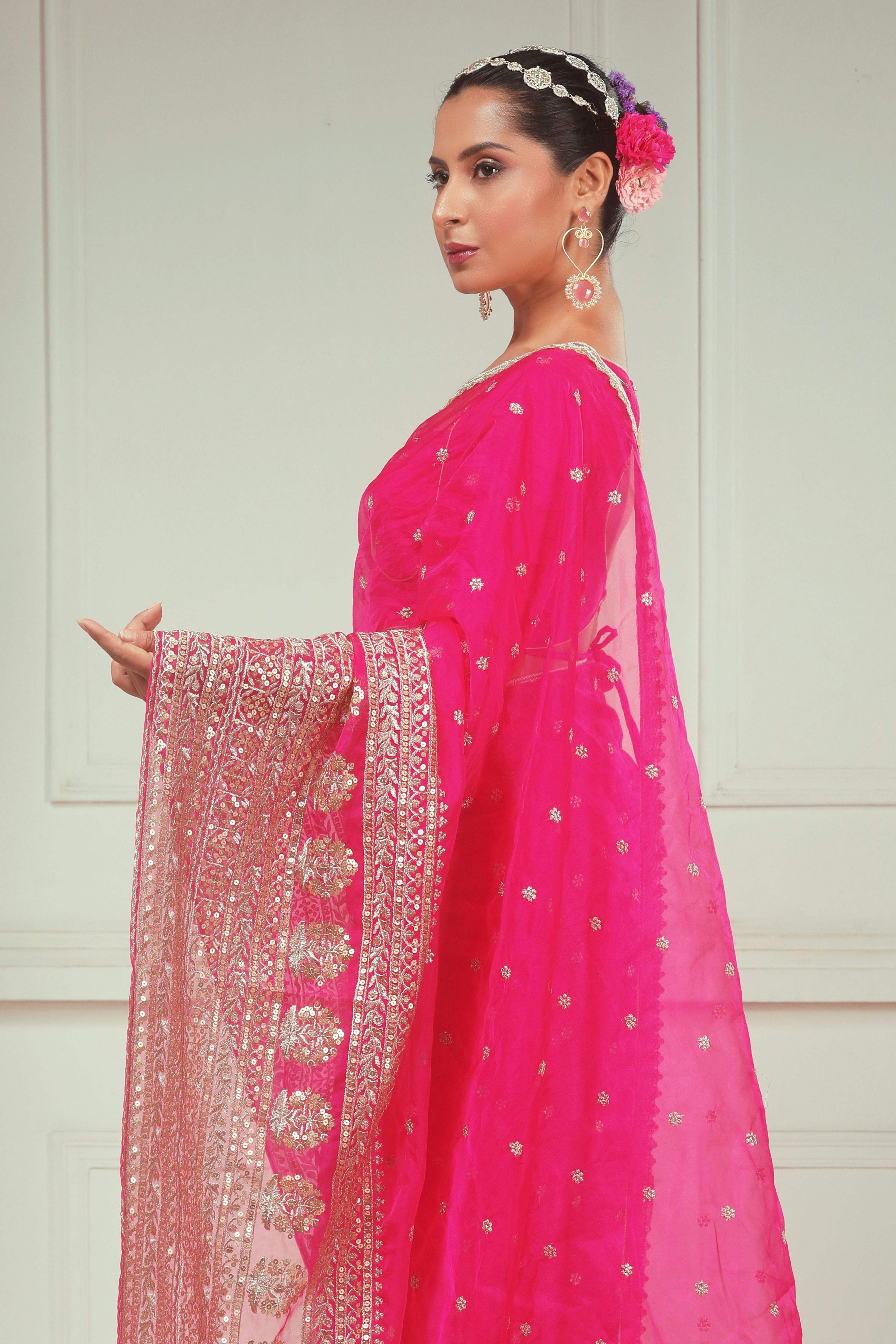 RASPBERRY KISS SAREE