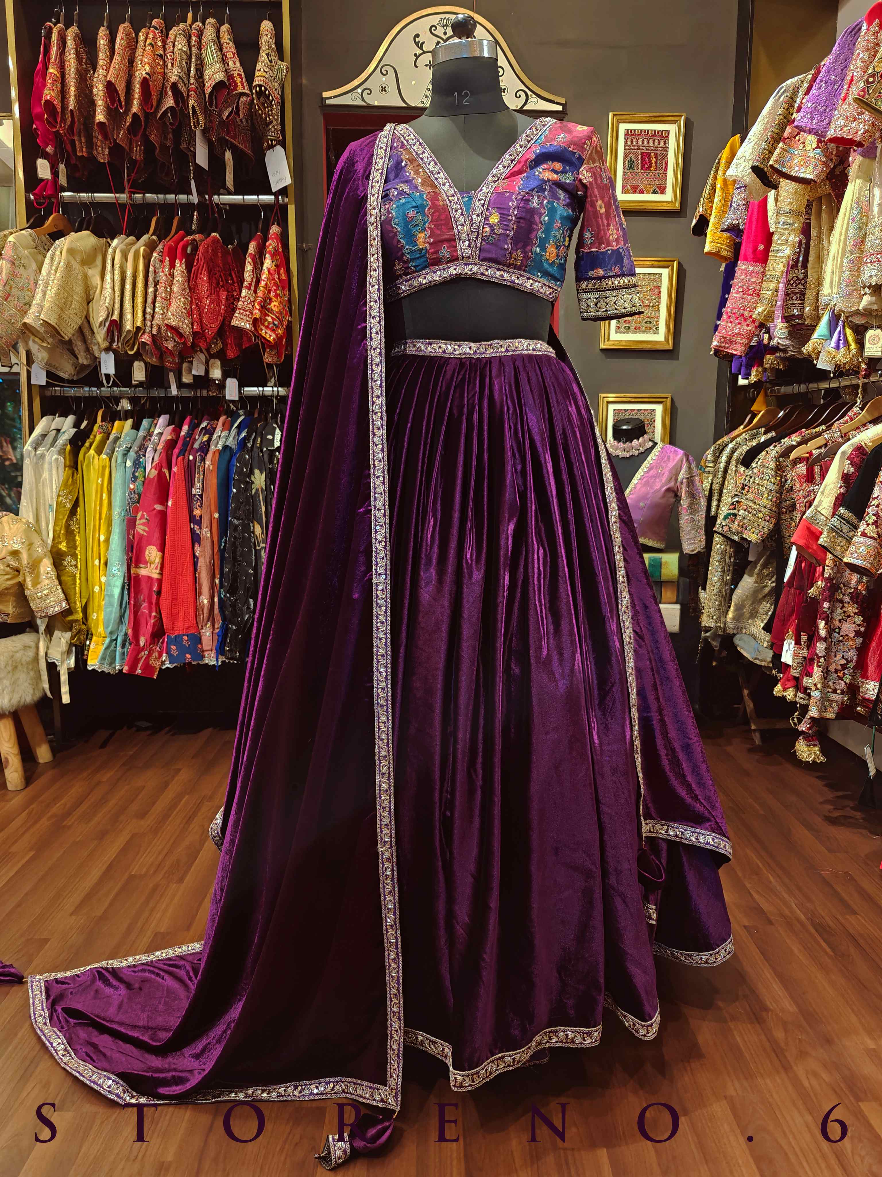 JAMUN VELVET DUPATTA