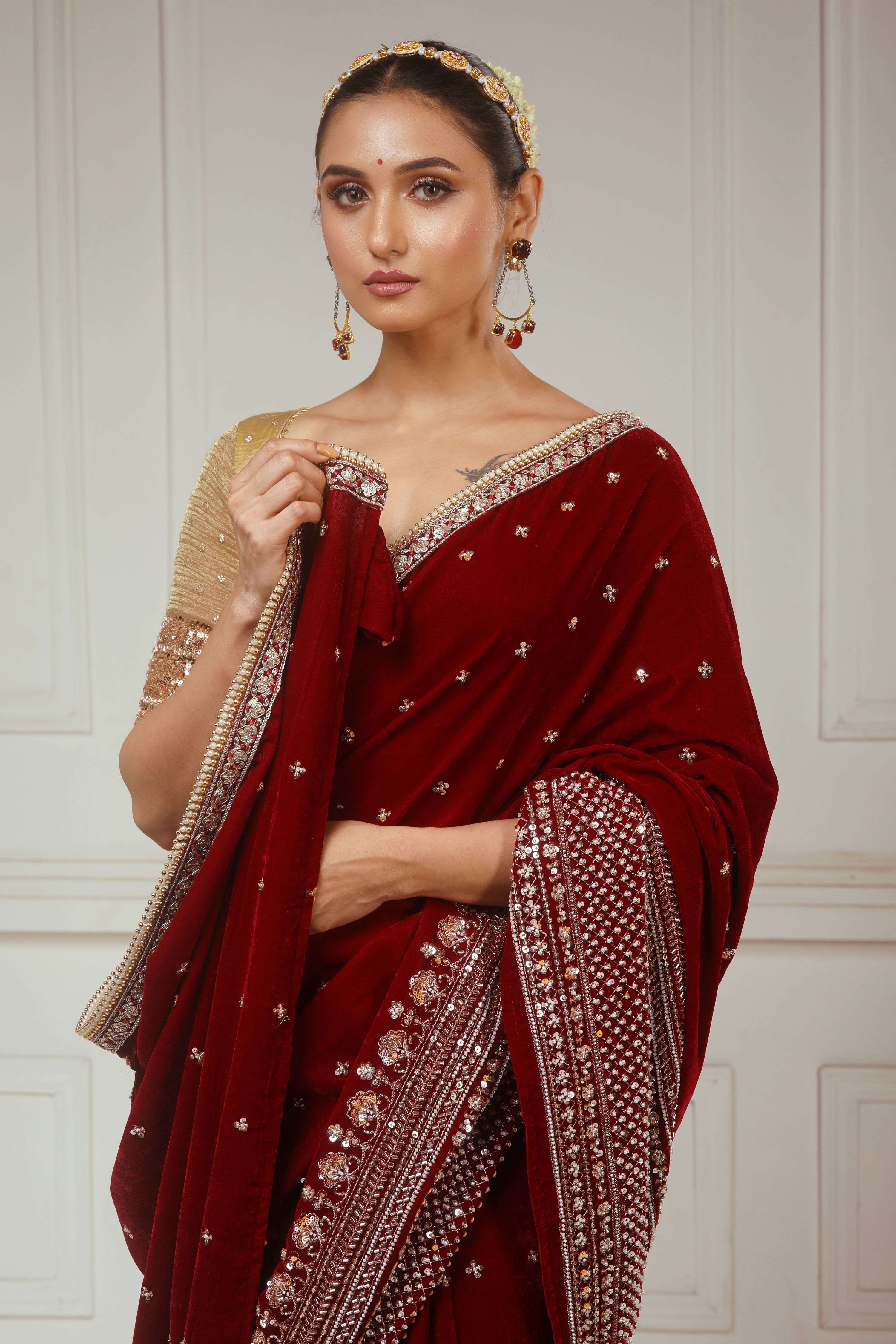 GARNET GRANDEUR SAREE