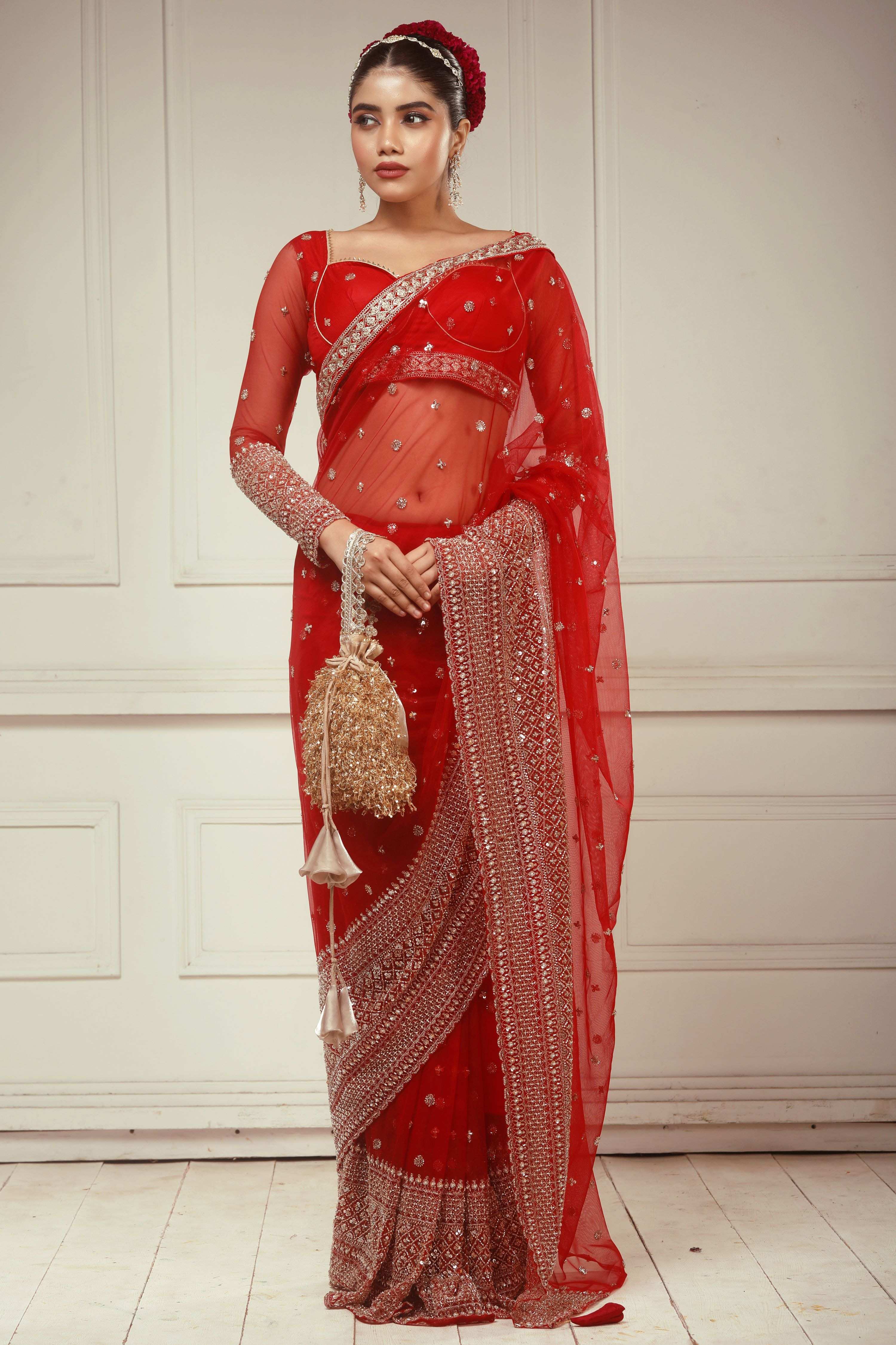 CHERRY CHANDELIER SAREE