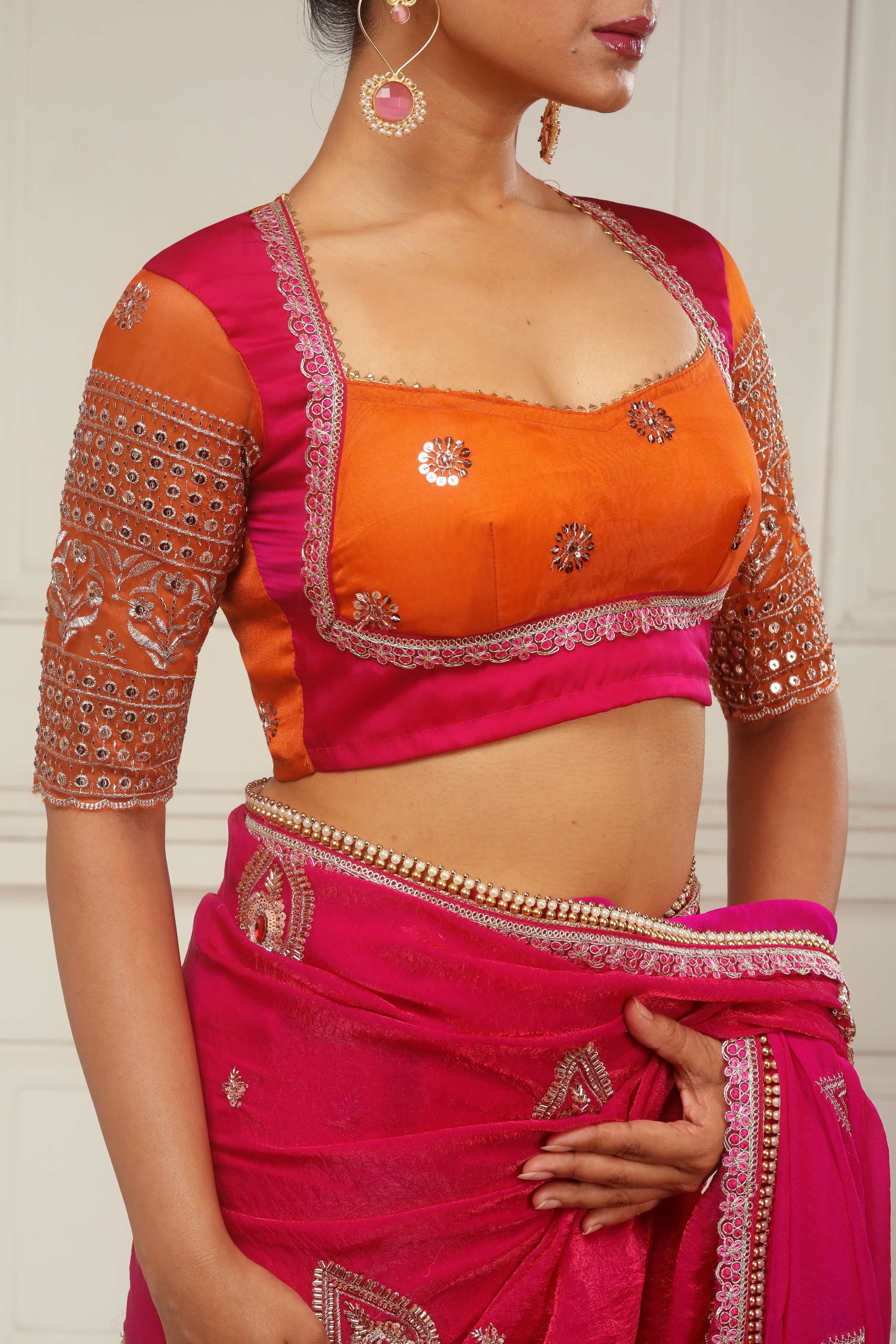 TANGERINE POETRY BLOUSE