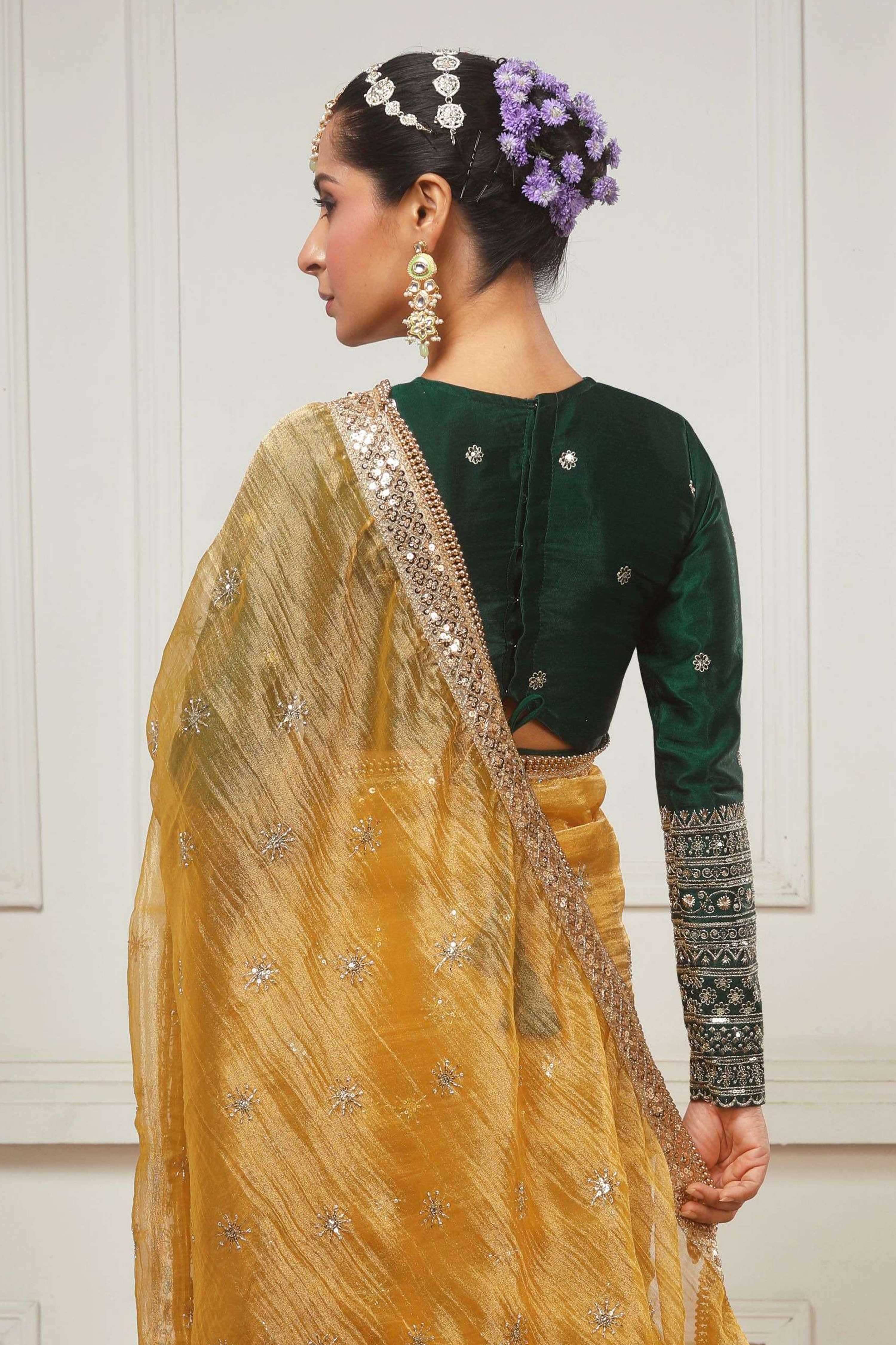 HONEY WILDFLOWER SAREE WITH ACE APPEAL CLASSIC BLOUSE
