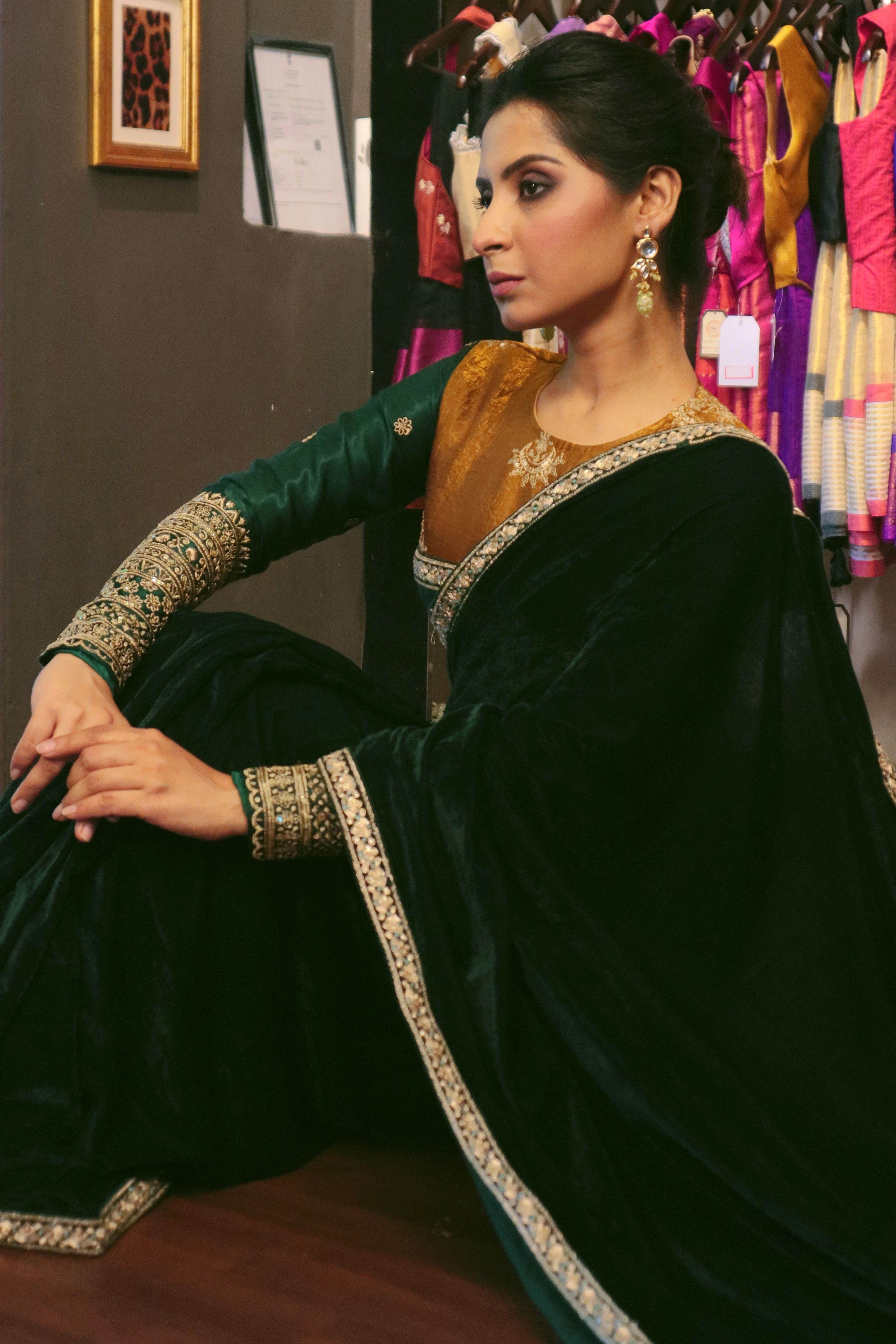 EMERALD ECHO SAREE