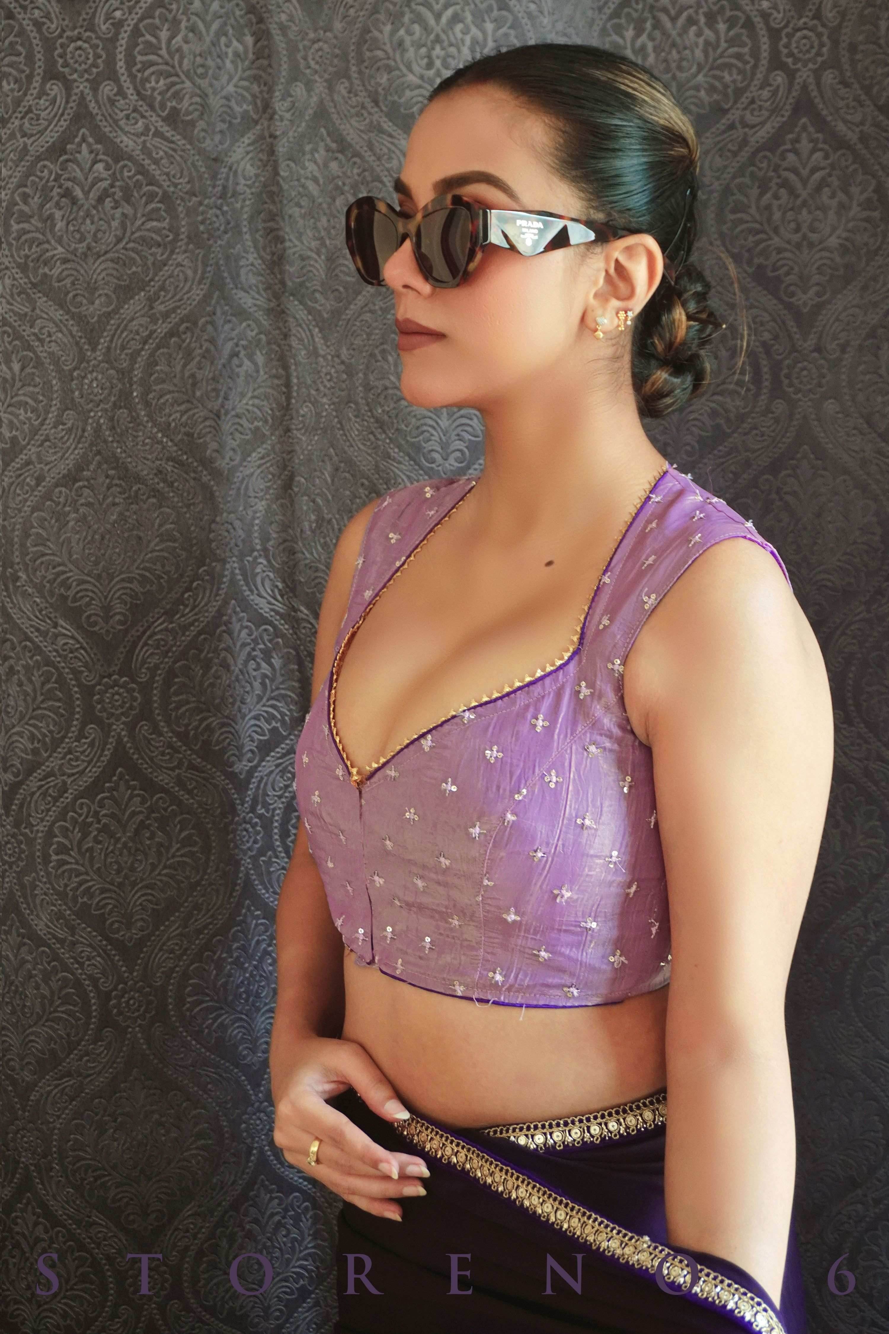 DUSK VIOLET BLOUSE