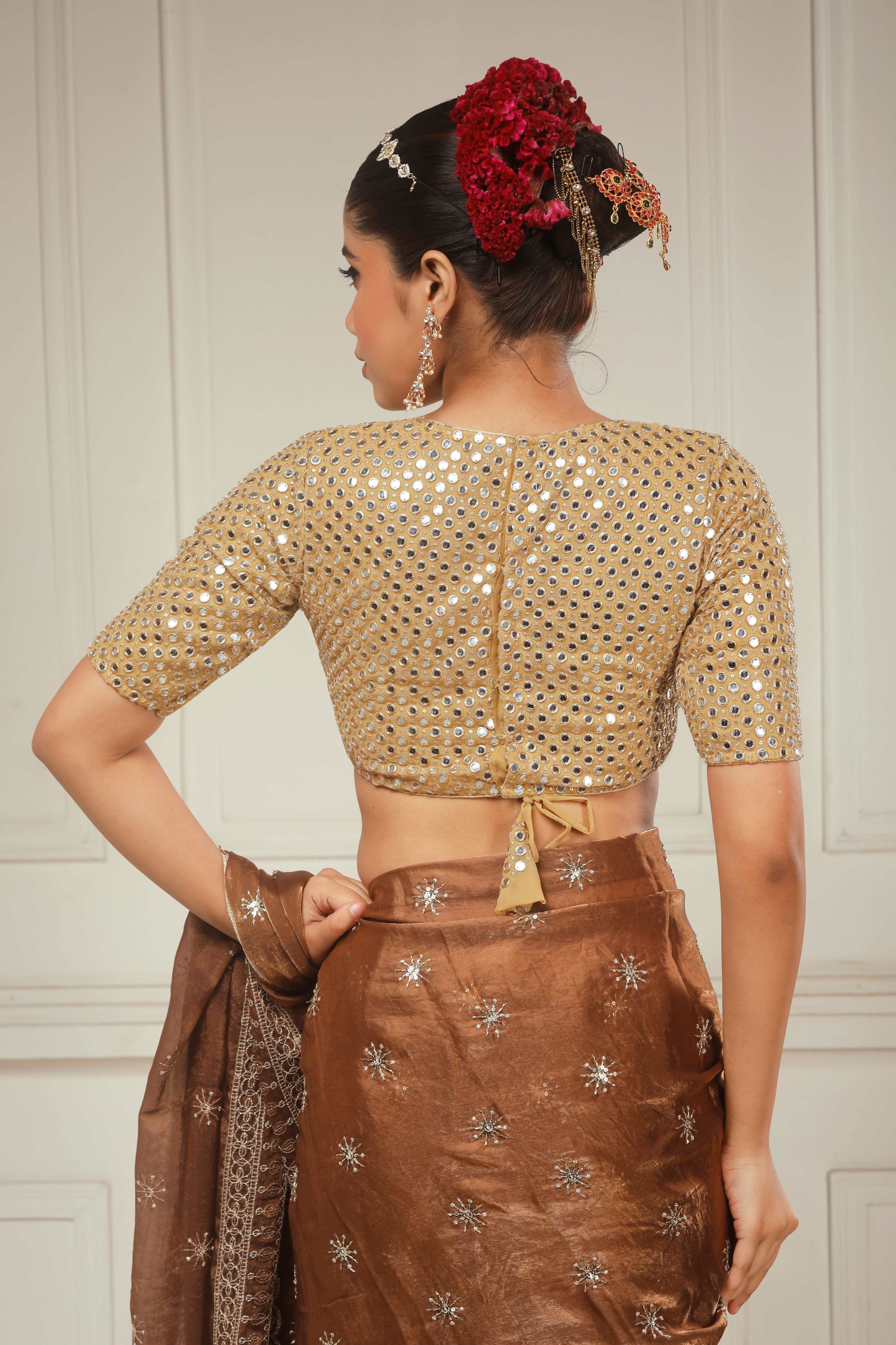 GOLDEN GOSSIP BLOUSE