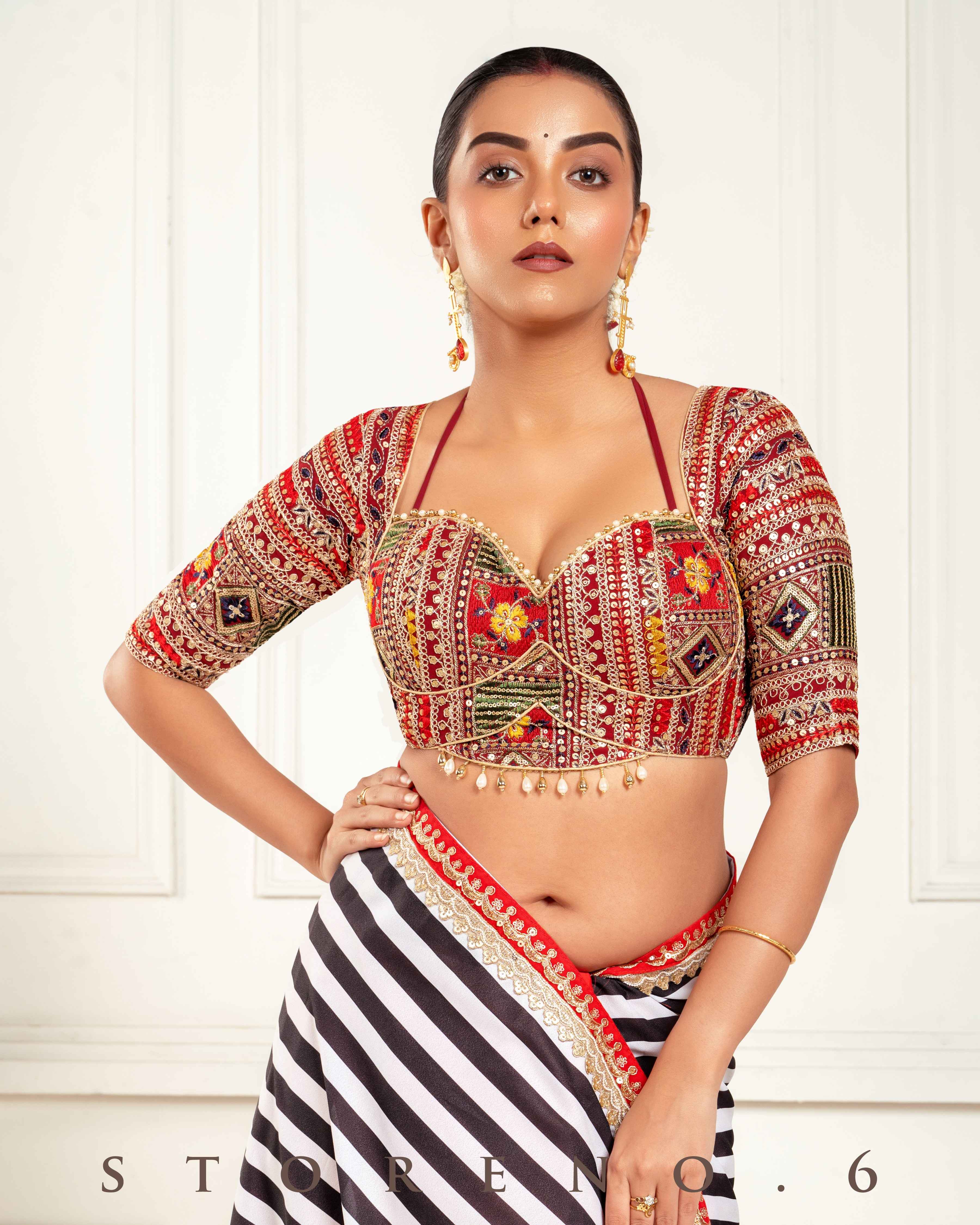BOMBAY BLOCKBUSTER SAREE WITH LUSH OF GLORY BLOUSE