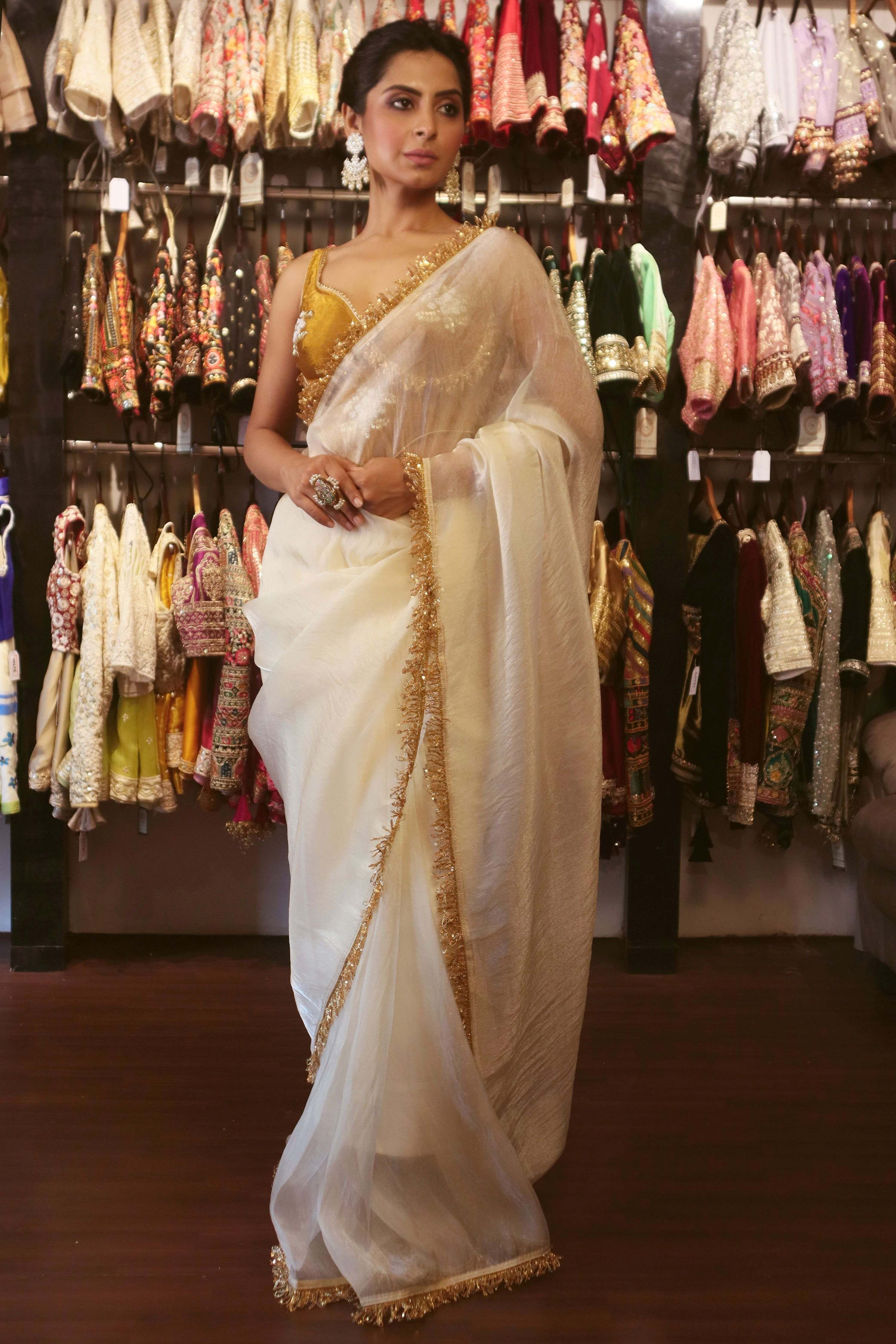 DAZZLE DRAPE SAREE WITH POWER PULSE BLOUSE