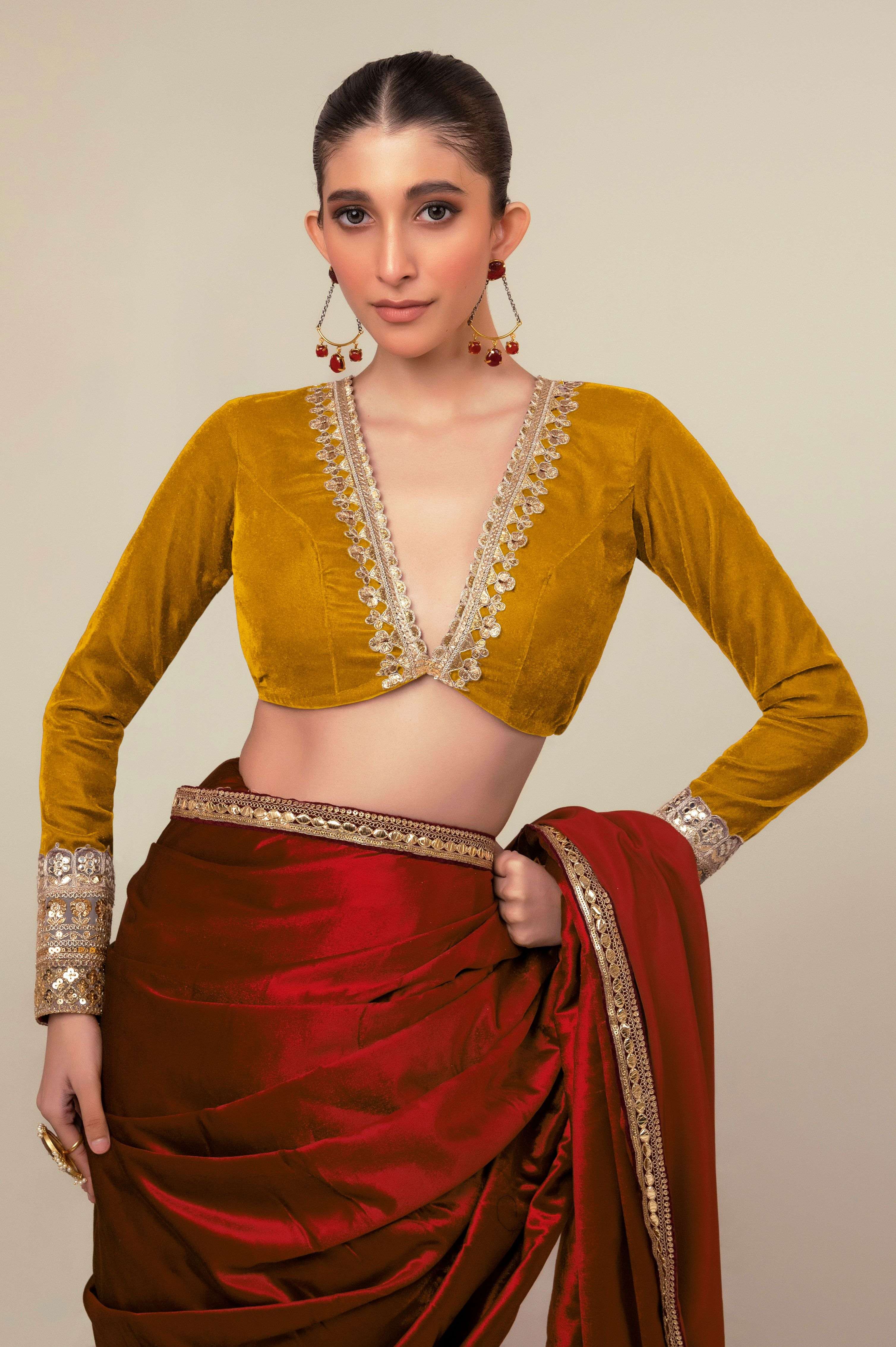 LUXE ROMANCE SAREE WITH SPICE EDGE BLOUSE