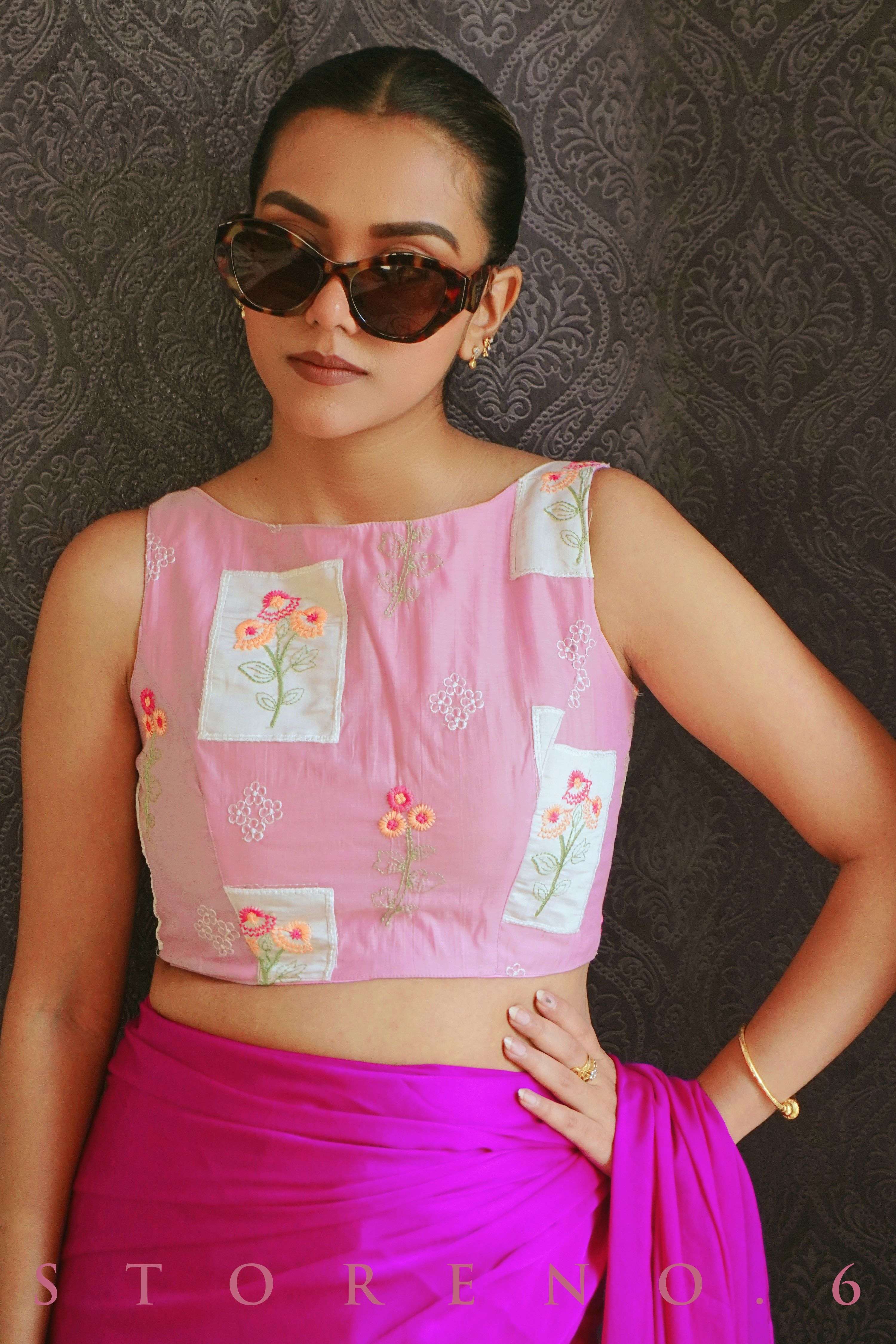 FLAMINGO DUSK BLOUSE