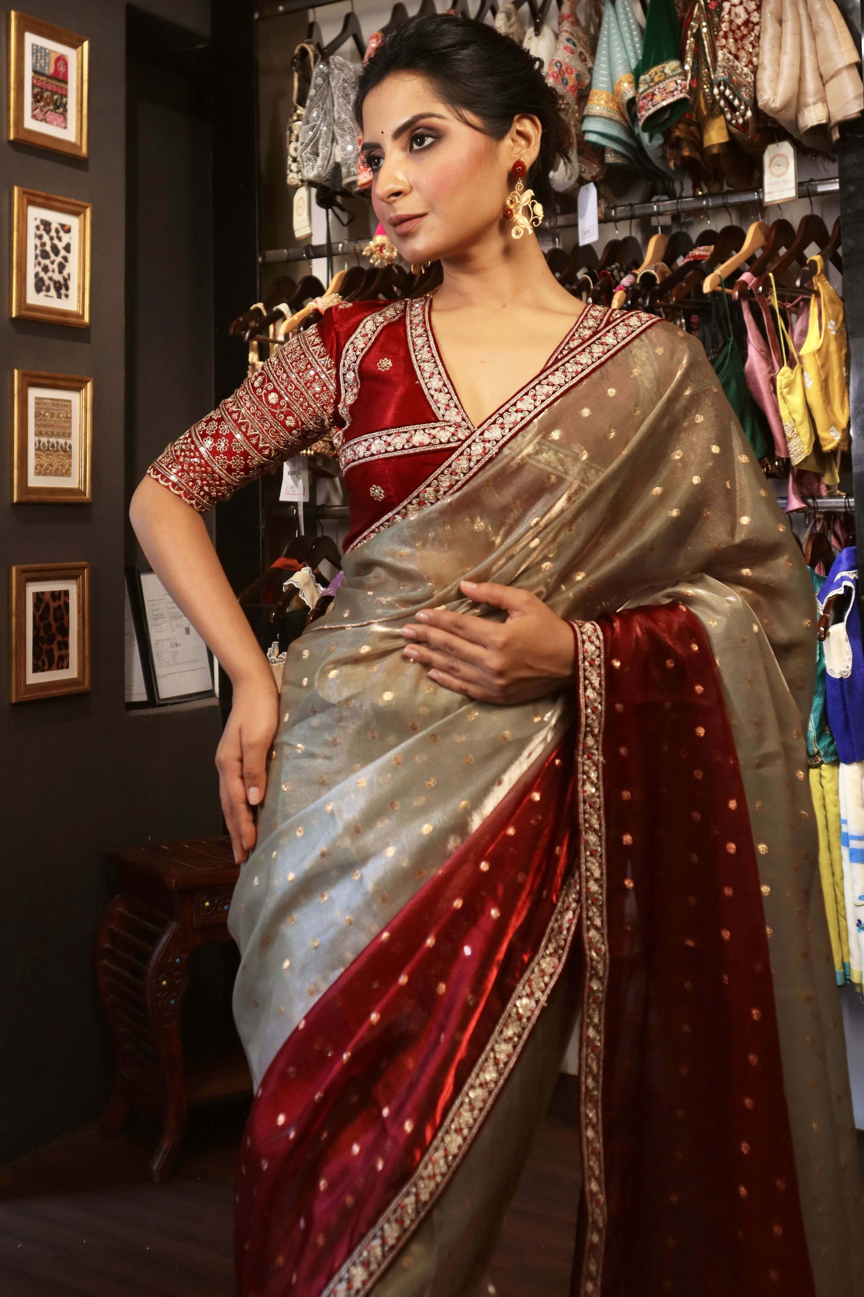MOONRISE GLOW SAREE WITH AMOUR APPEAL BLOUSE