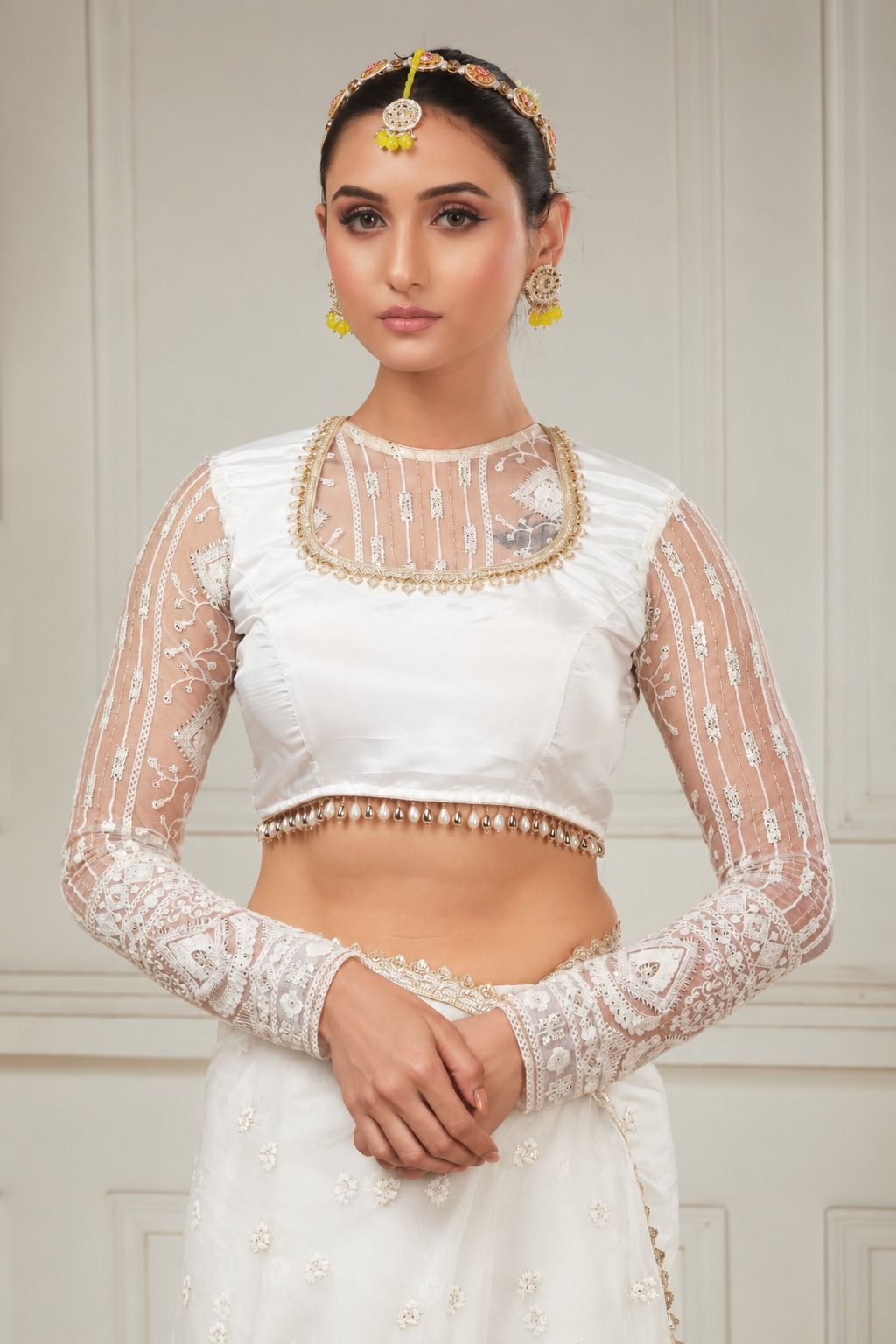 VANILLA SKY SAREE WITH FITOOR CLASSIC BLOUSE