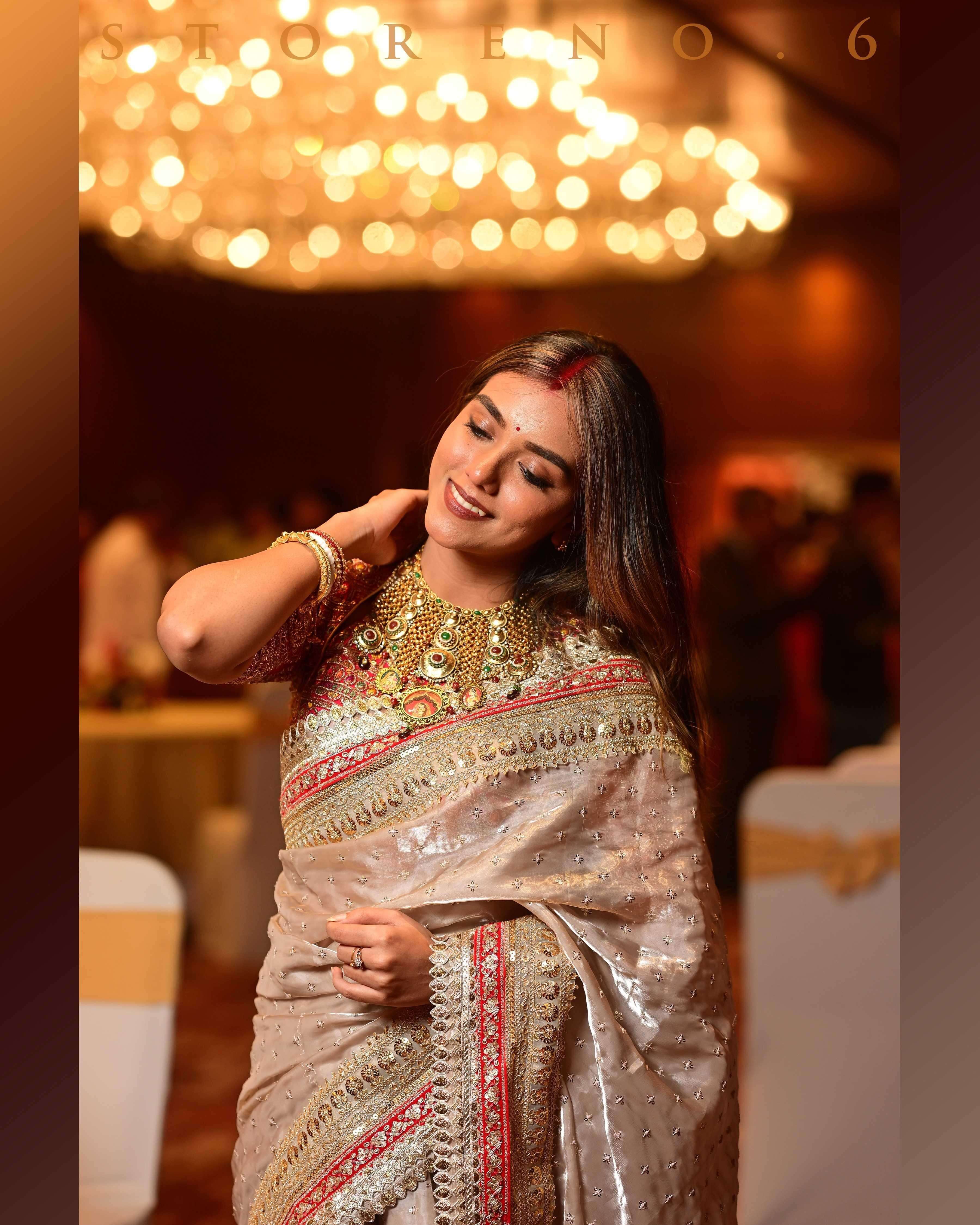 WEDDING WHIMSICAL SAREE.