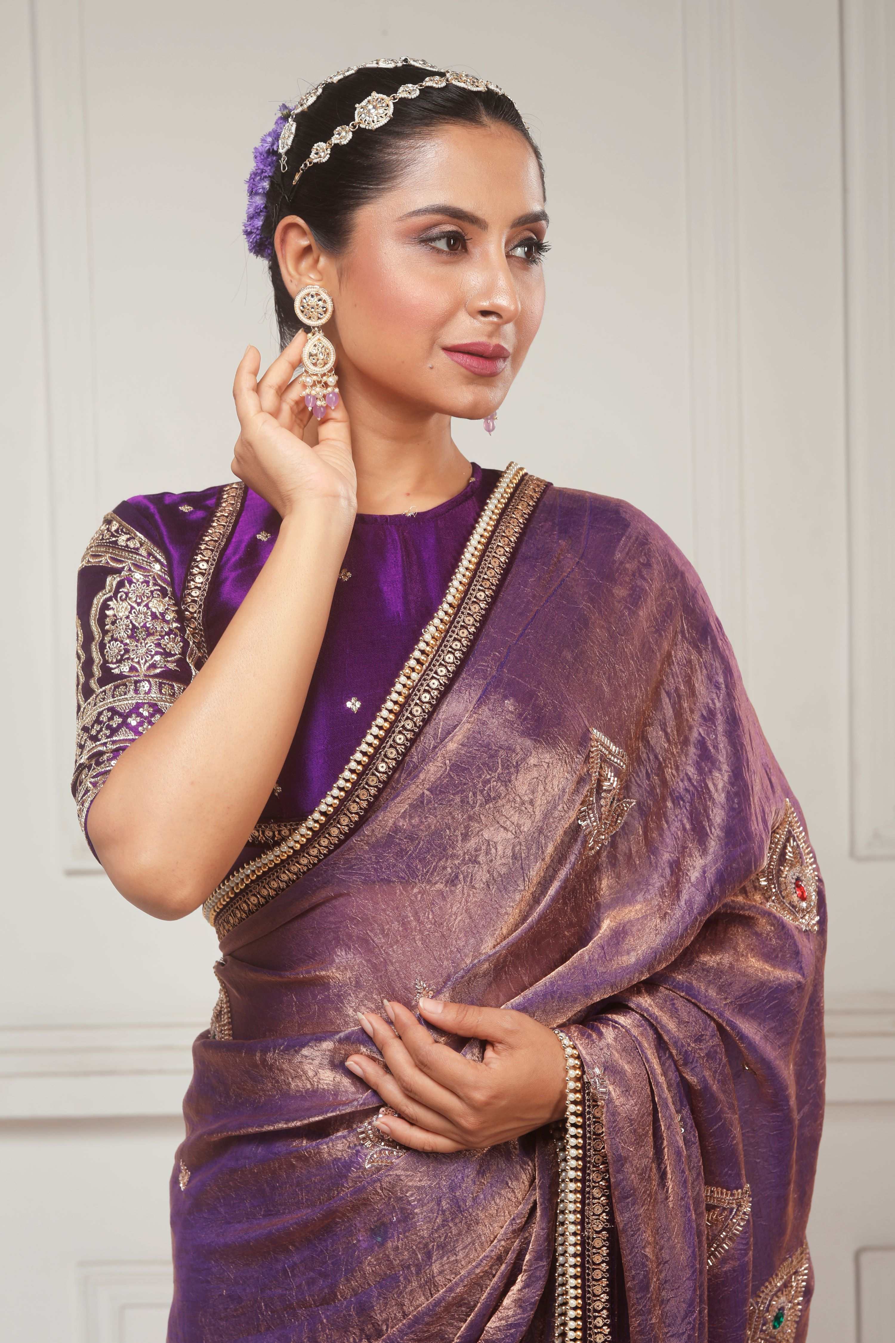 MEHFIL MUSE SAREE WITH TIMELESS TEMPTATION BLOUSE