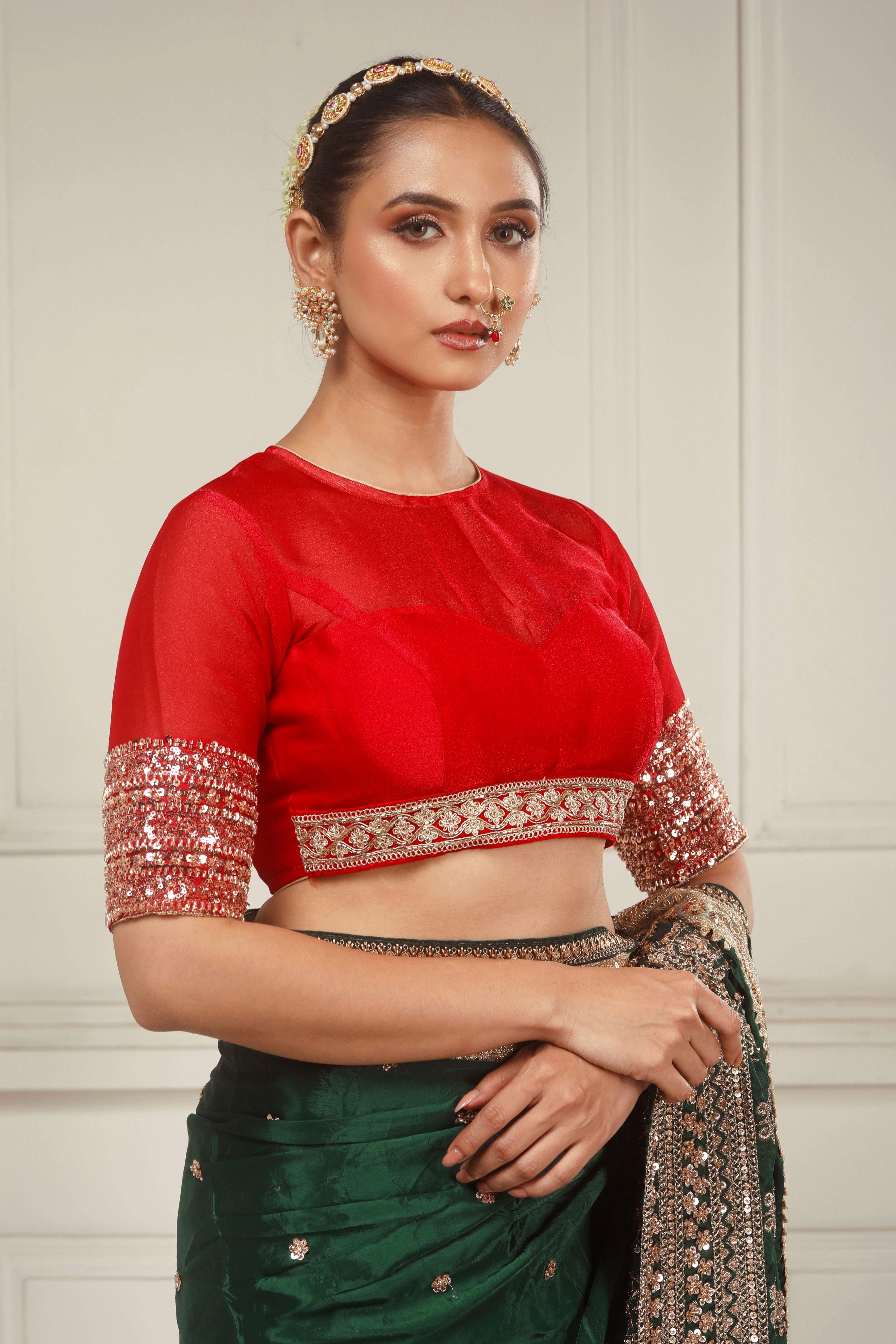 CRIMSON DESIRE BLOUSE