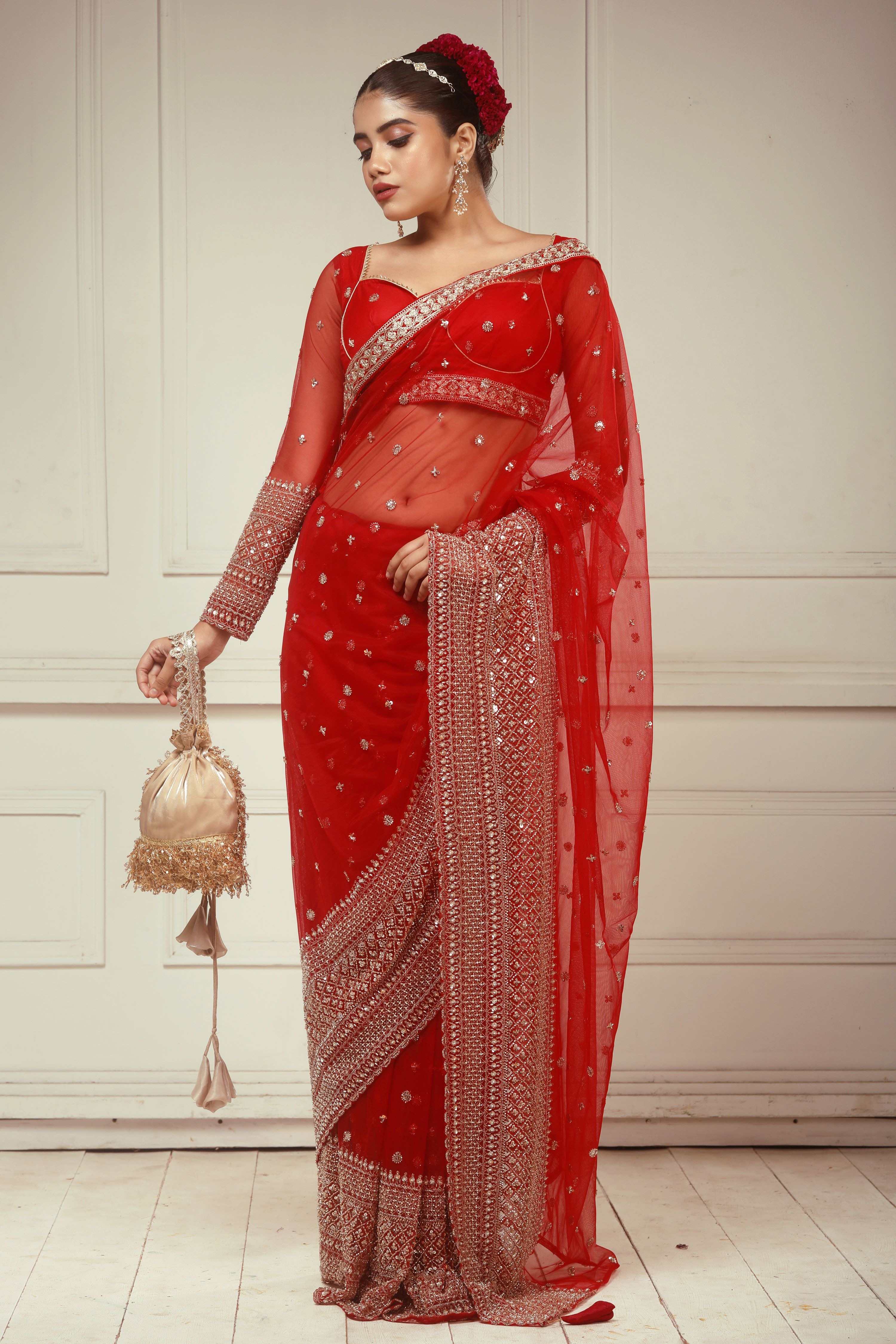 CHERRY CHANDELIER SAREE