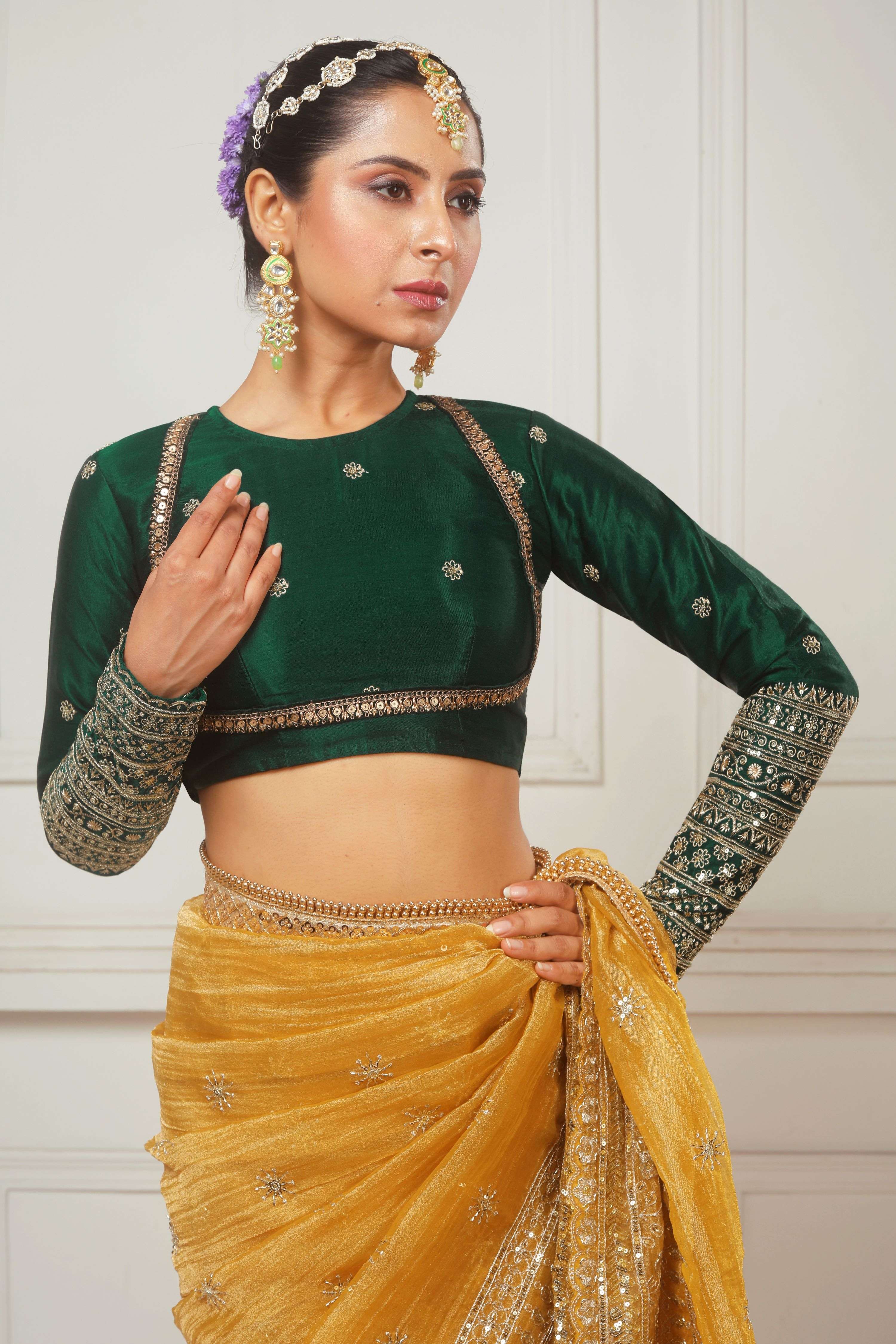 HONEY WILDFLOWER SAREE WITH ACE APPEAL CLASSIC BLOUSE