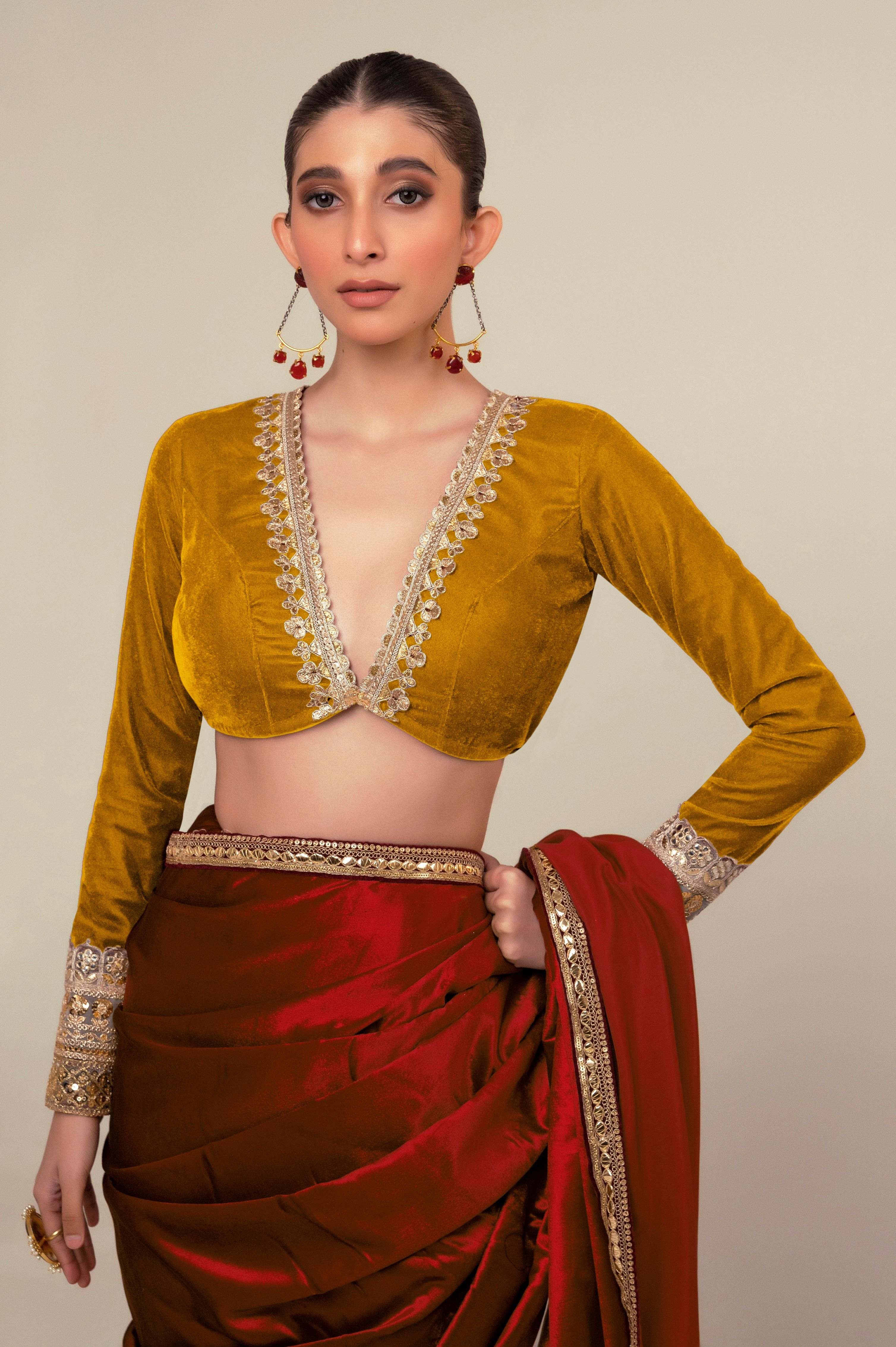 LUXE ROMANCE SAREE WITH SPICE EDGE BLOUSE