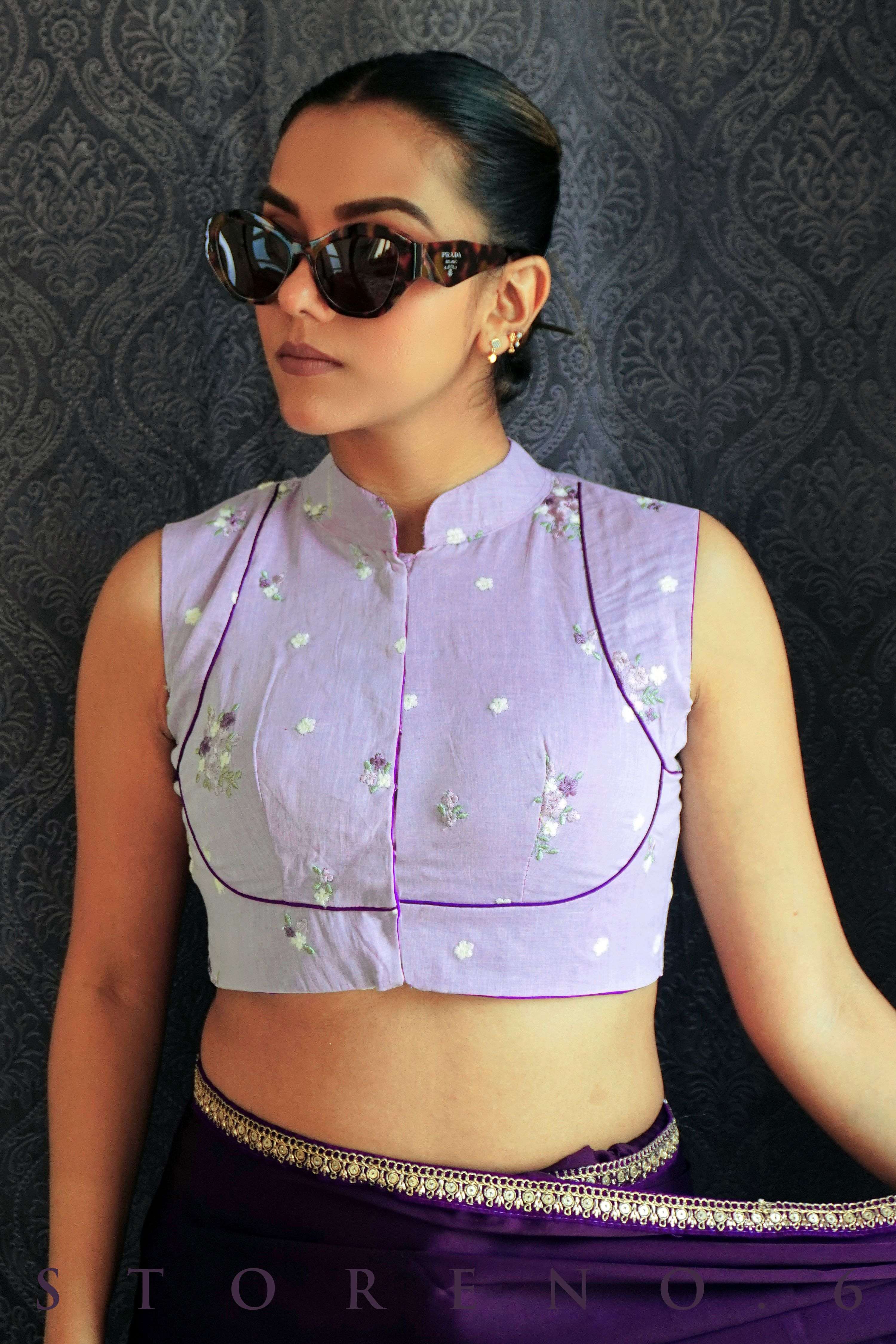 VIOLET WHISPER BLOUSE