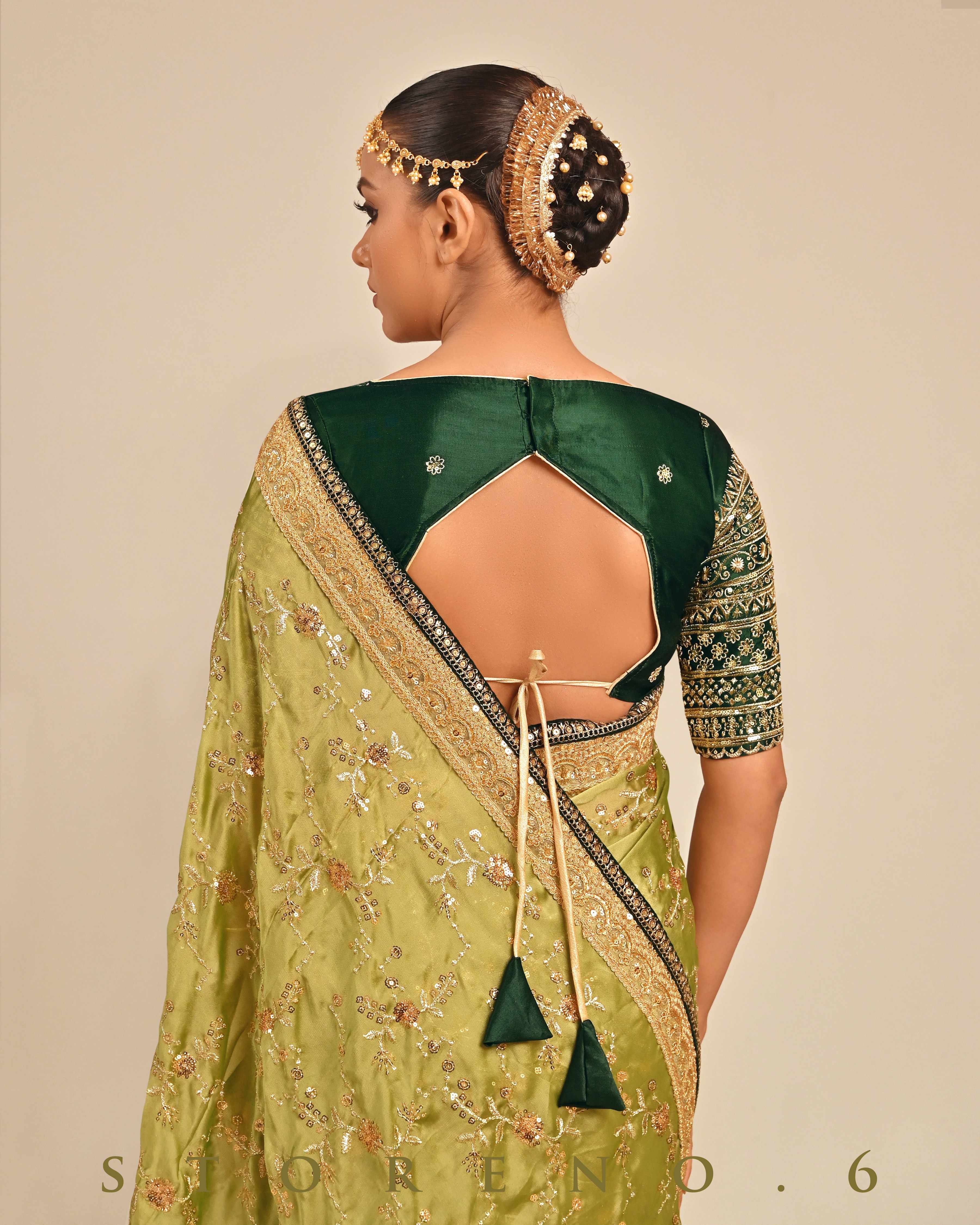 WILLOW WHISPER SAREE WITH ACE APPEAL BLOUSE