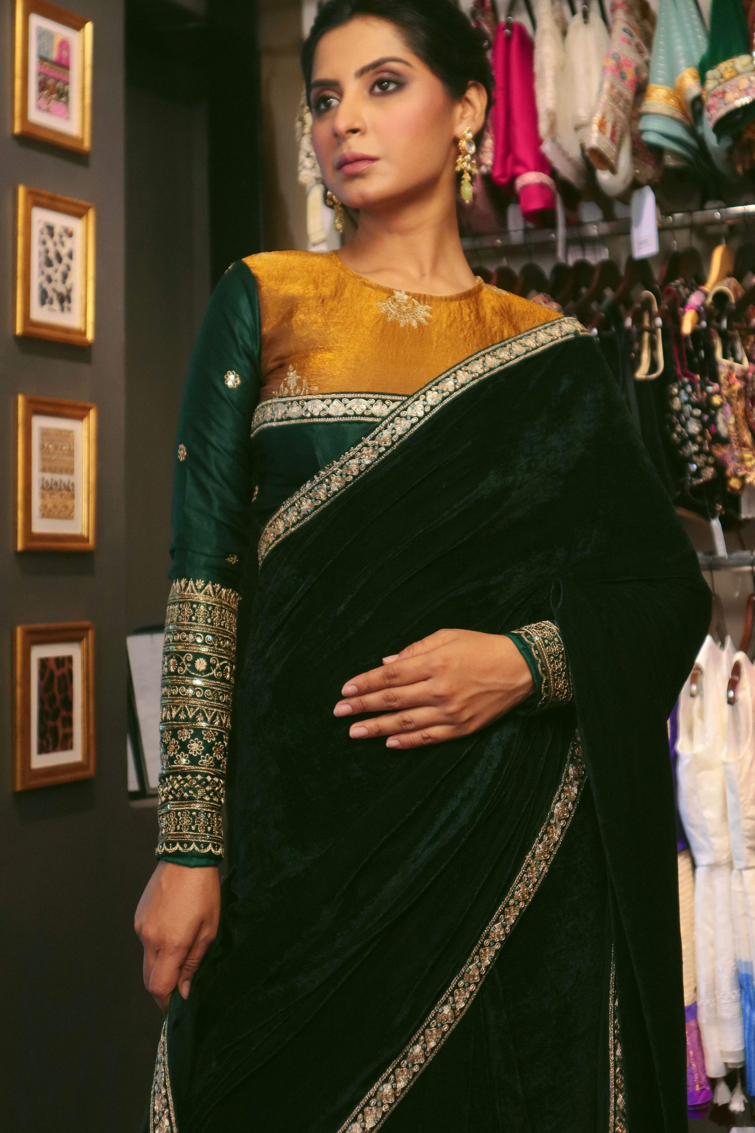 EMERALD ECHO SAREE