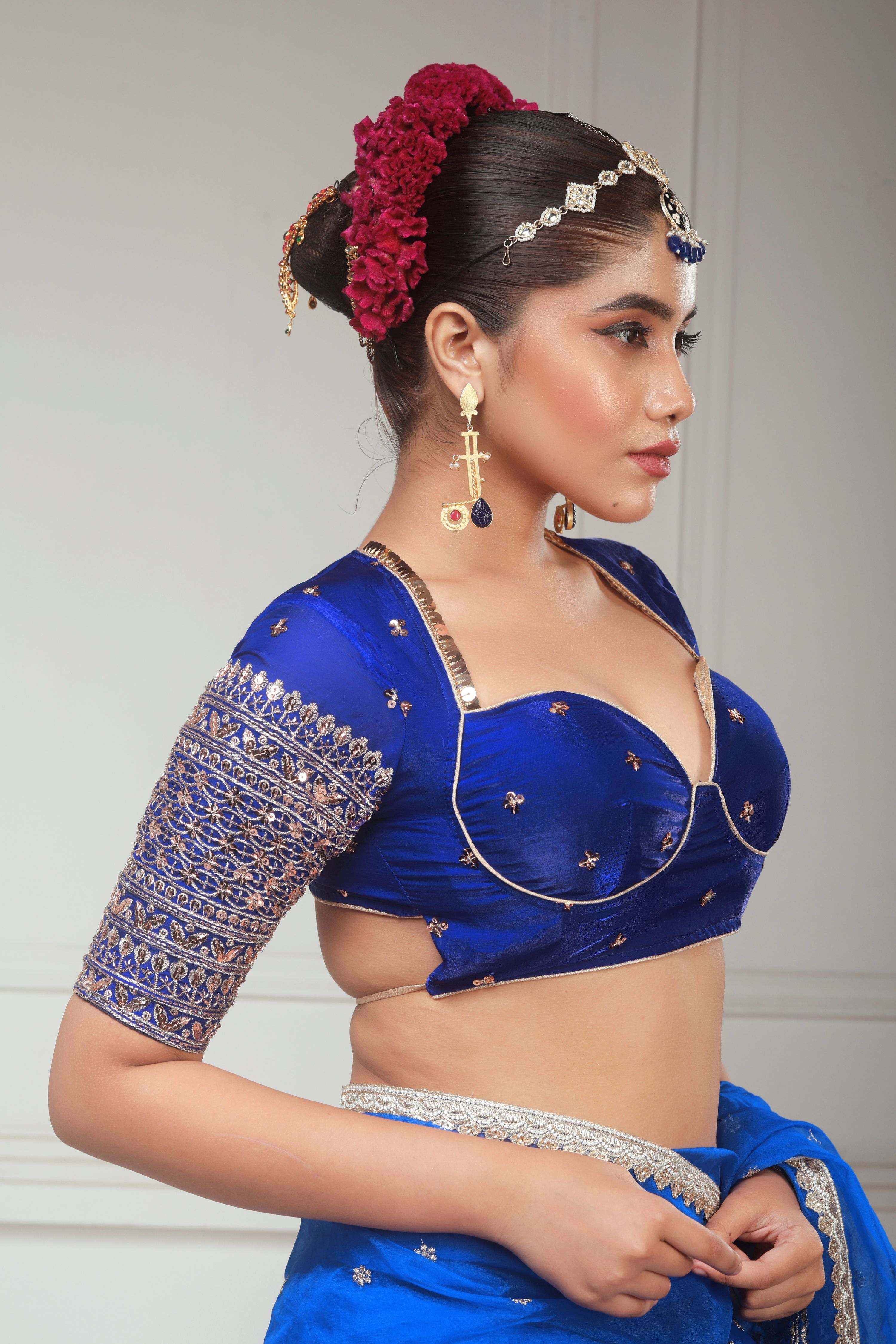 BLUEBERRY KISS SAREE WITH RAVISH REIGN BLOUSE