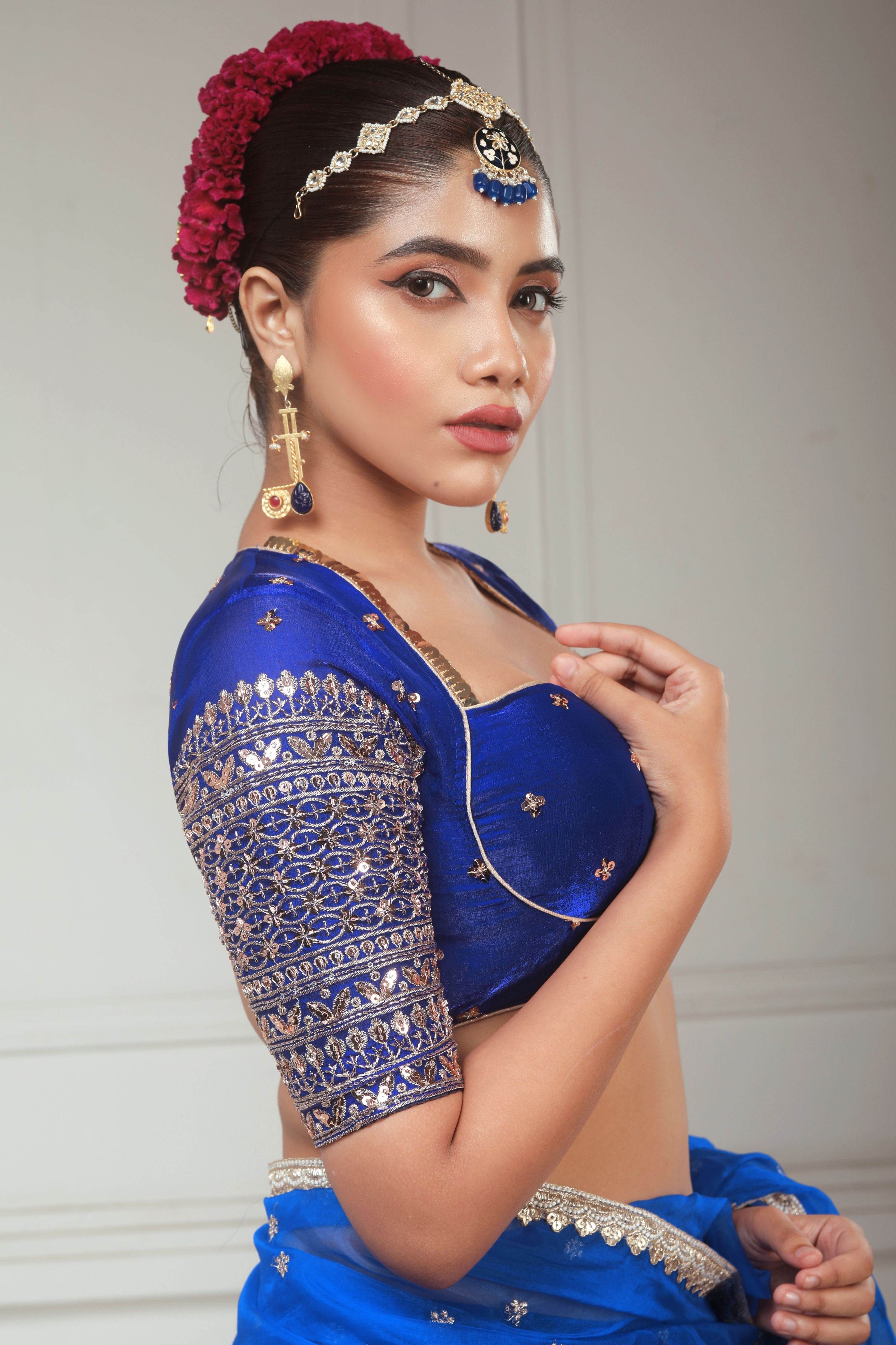 BLUEBERRY KISS SAREE WITH RAVISH REIGN BLOUSE
