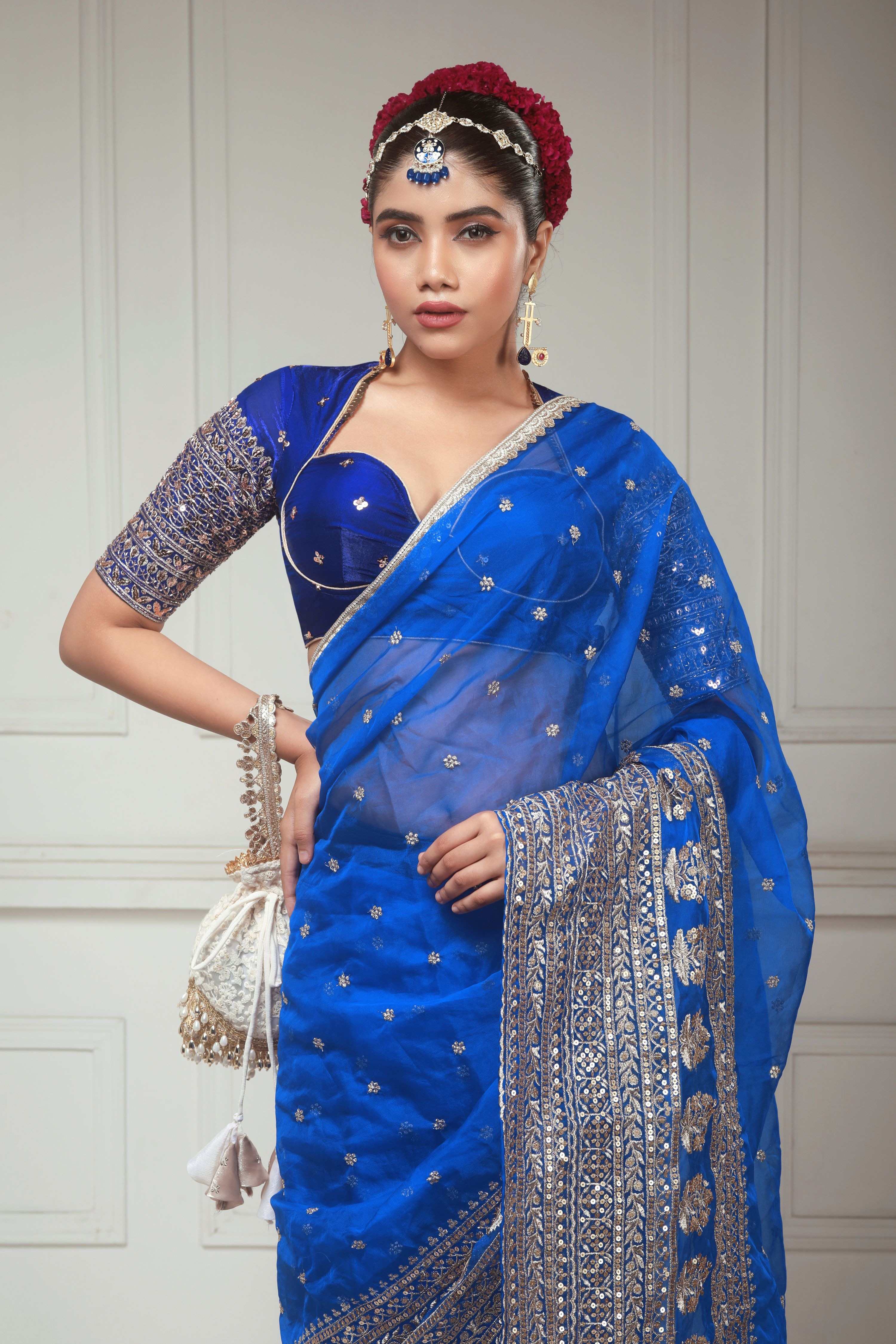 BLUEBERRY KISS SAREE