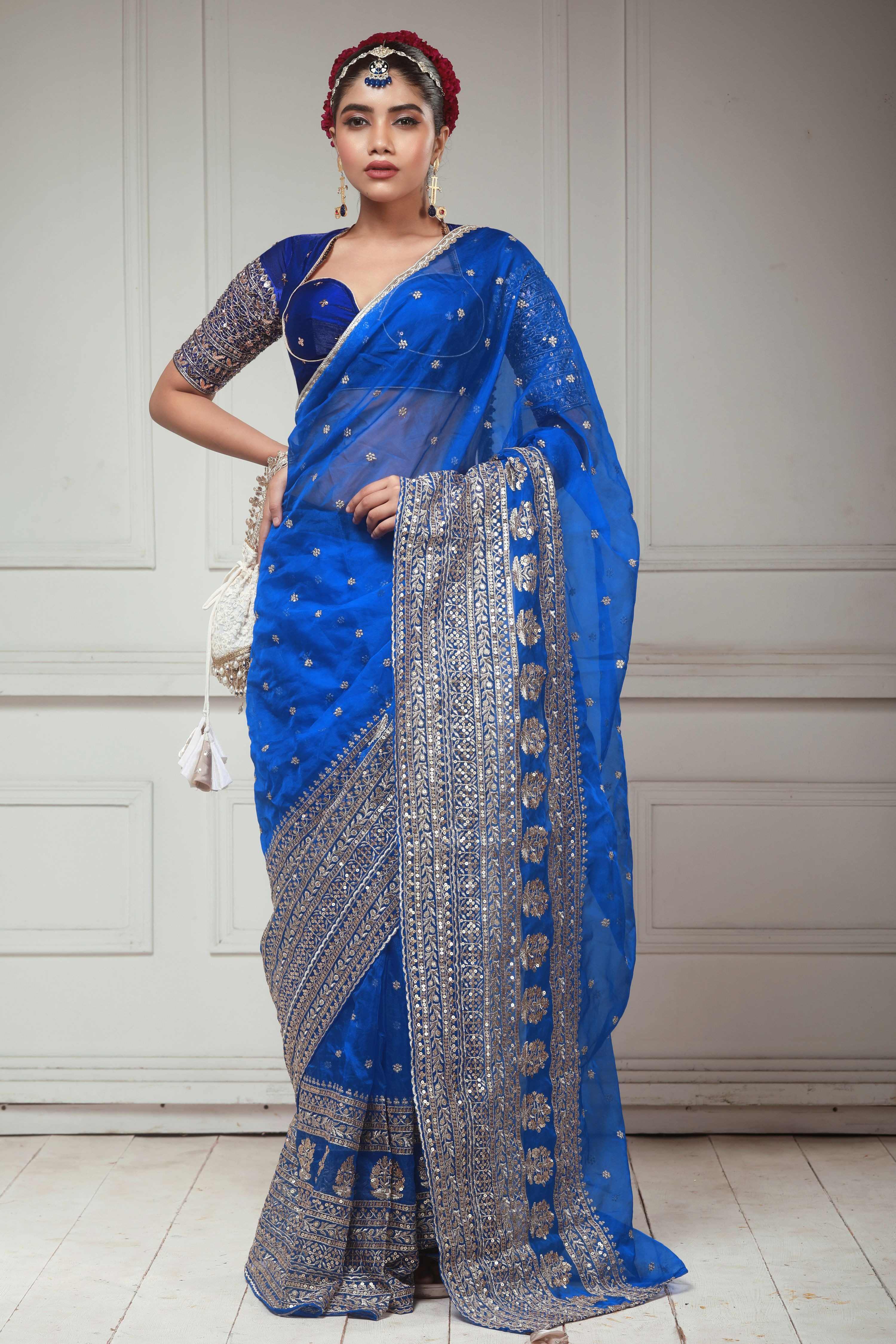 BLUEBERRY KISS SAREE