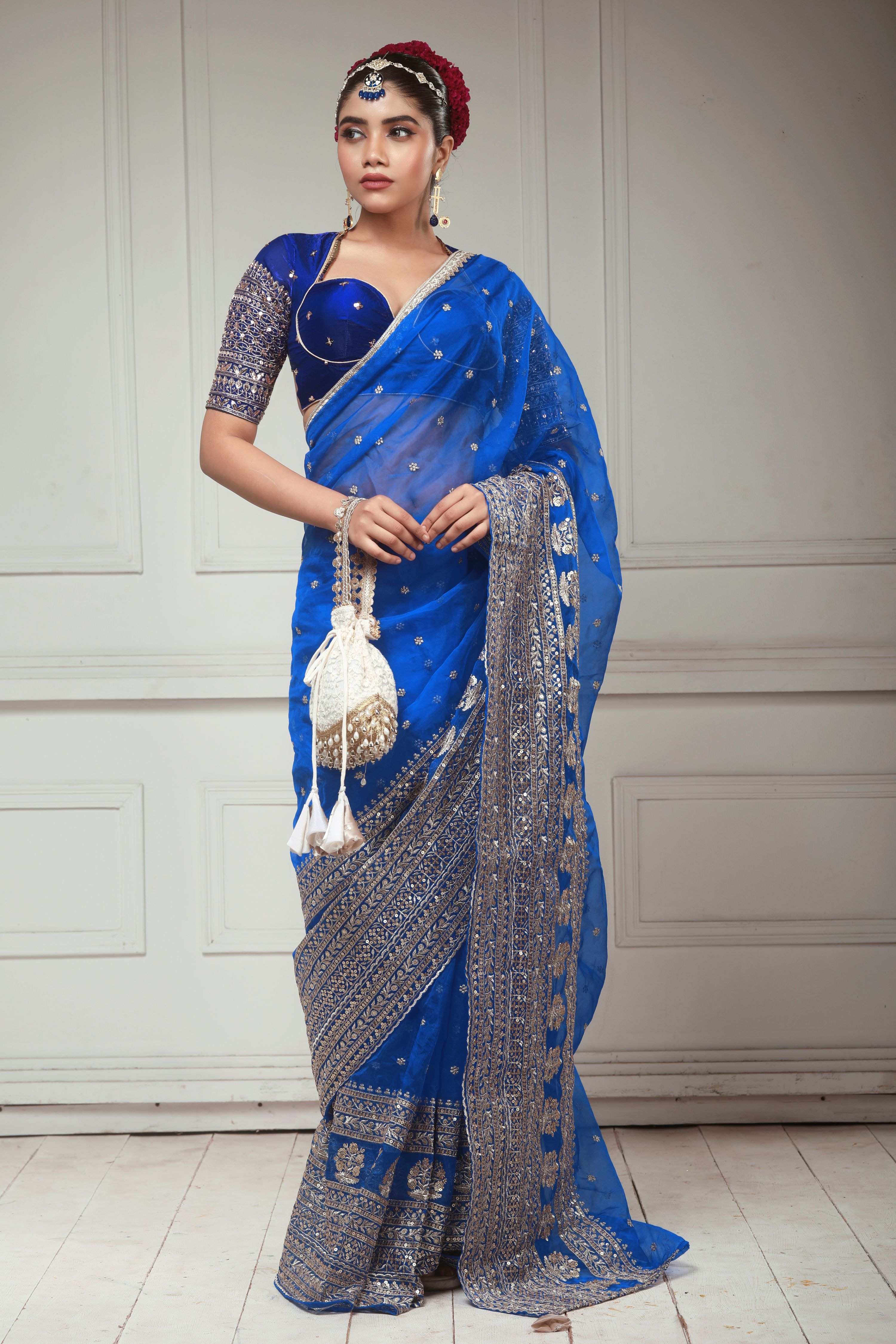 BLUEBERRY KISS SAREE