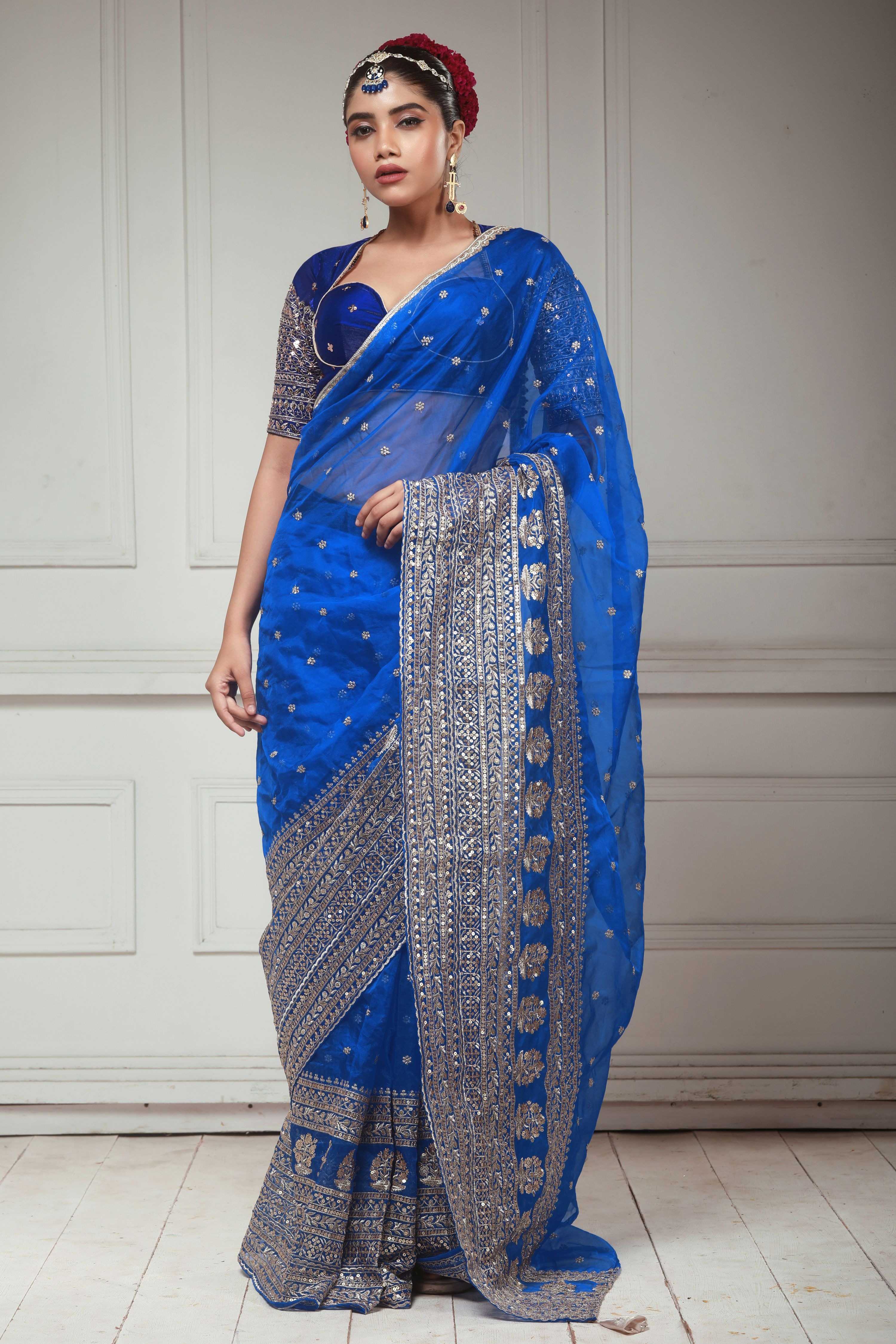 BLUEBERRY KISS SAREE