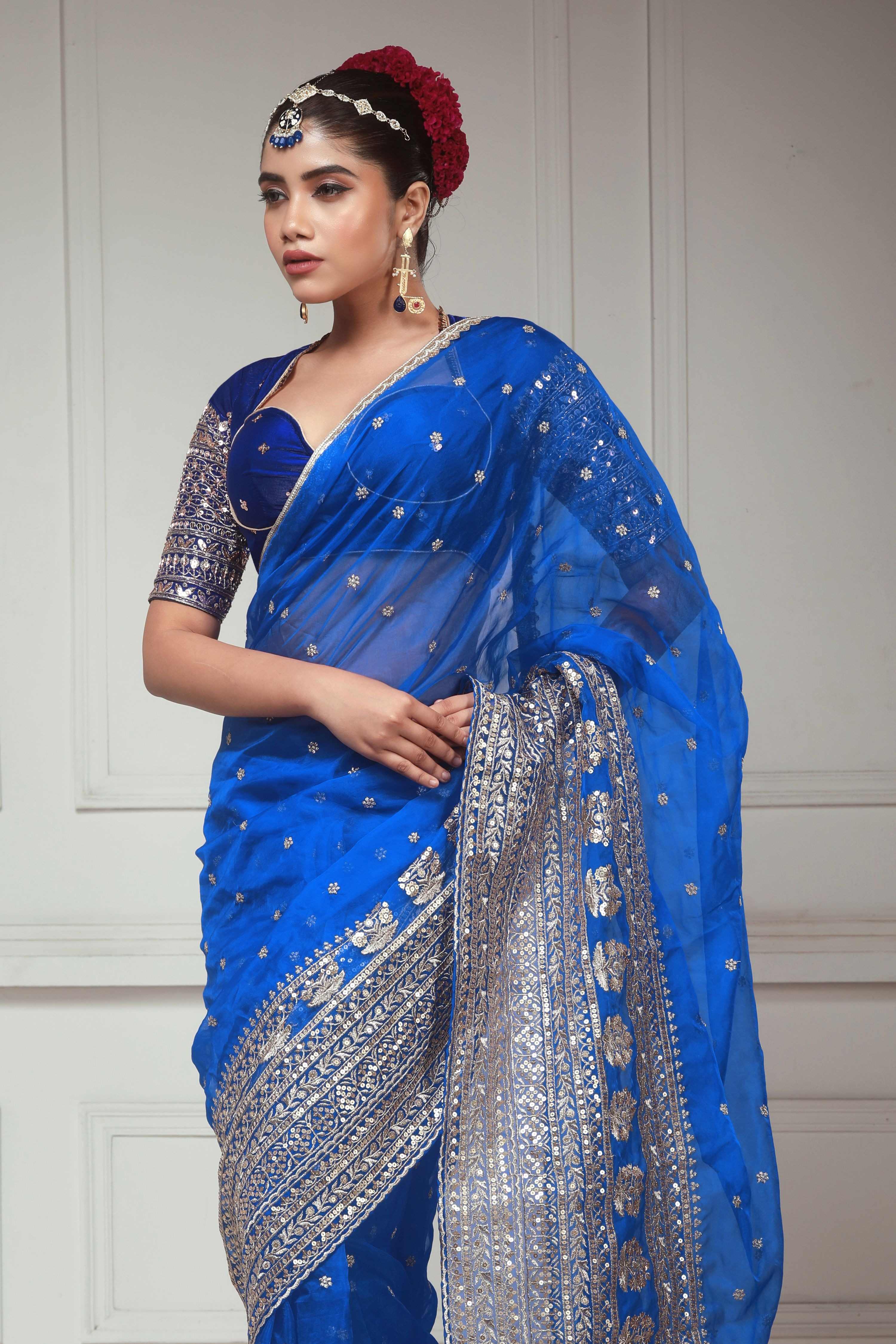 BLUEBERRY KISS SAREE