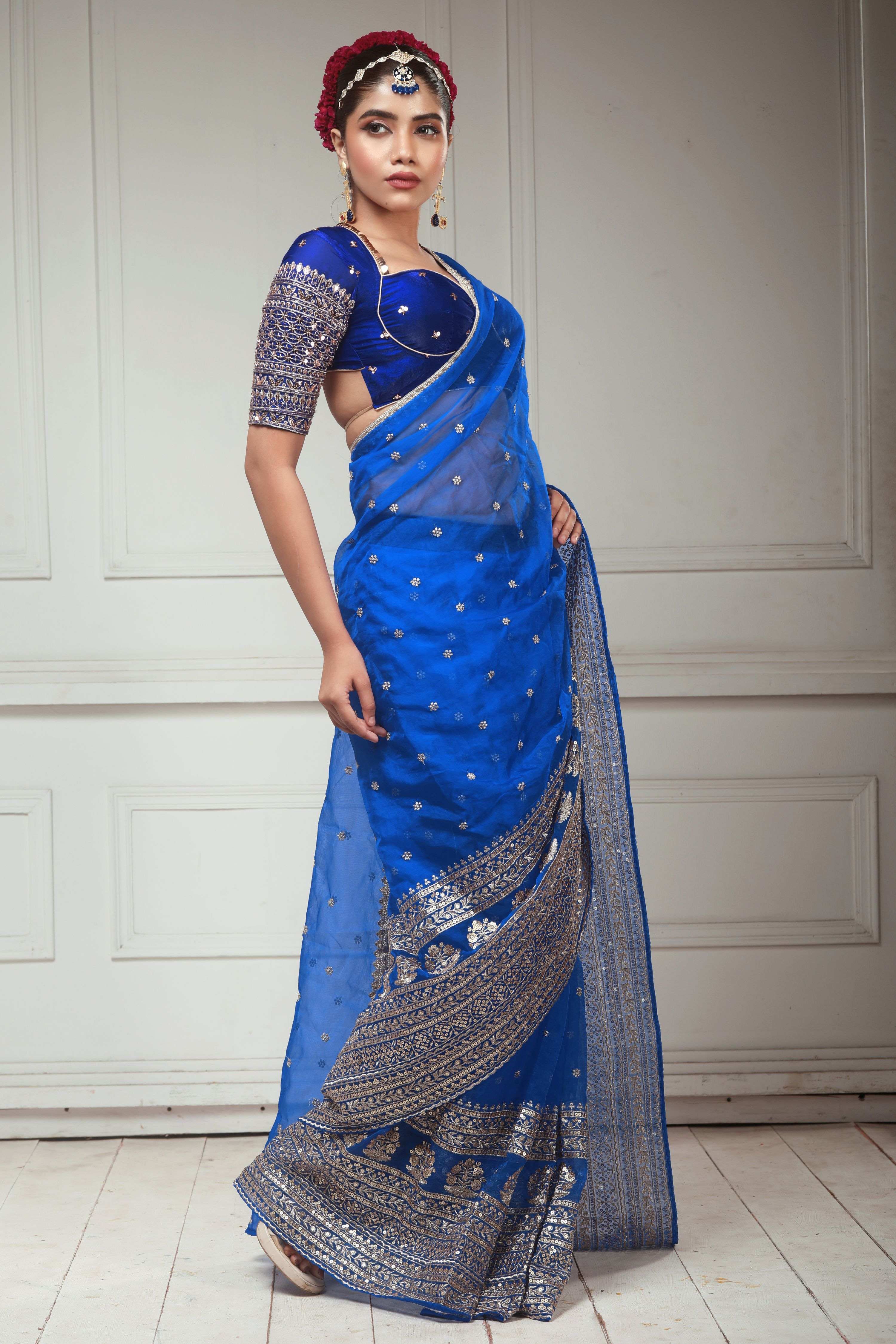 BLUEBERRY KISS SAREE