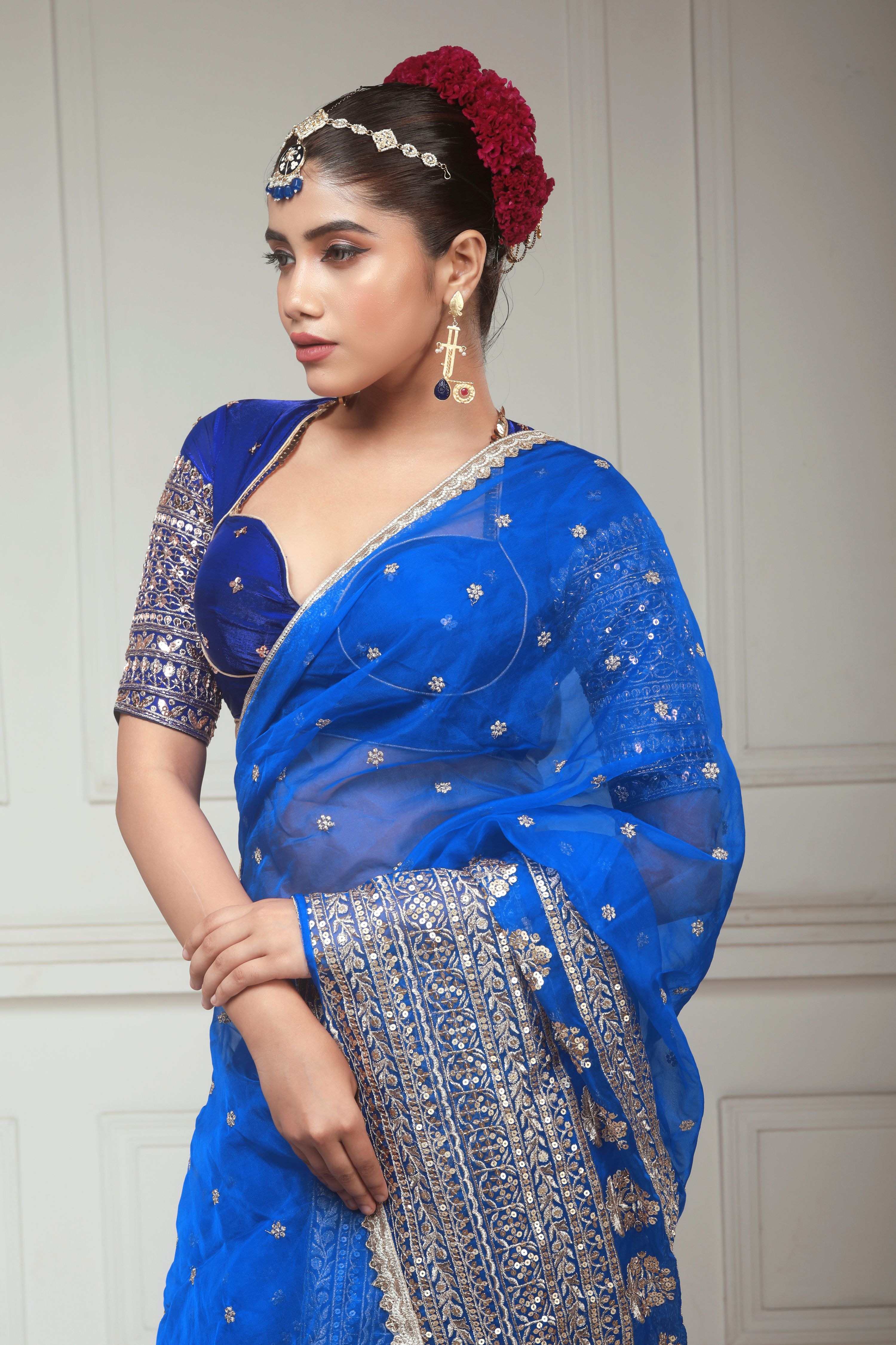 BLUEBERRY KISS SAREE