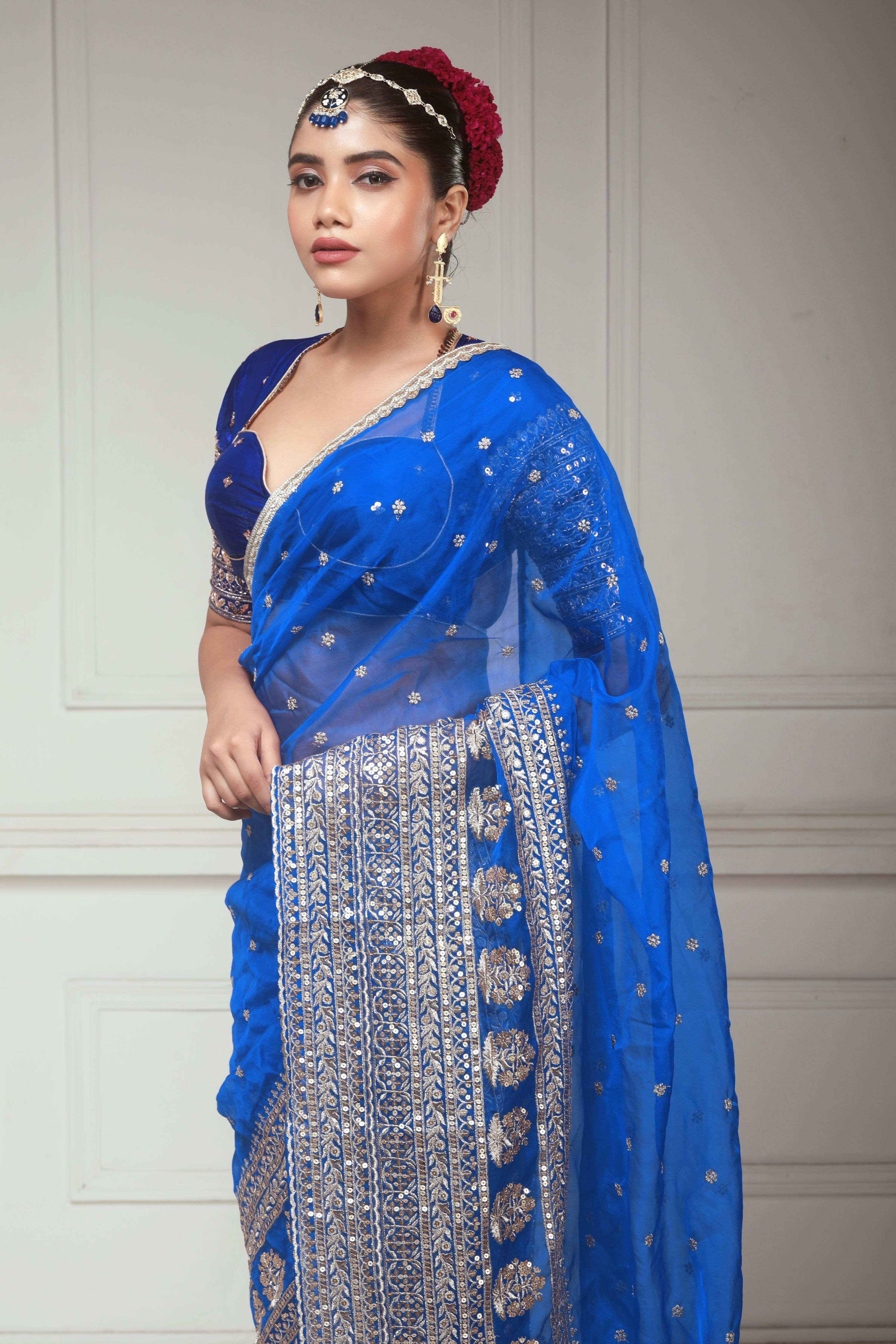 BLUEBERRY KISS SAREE