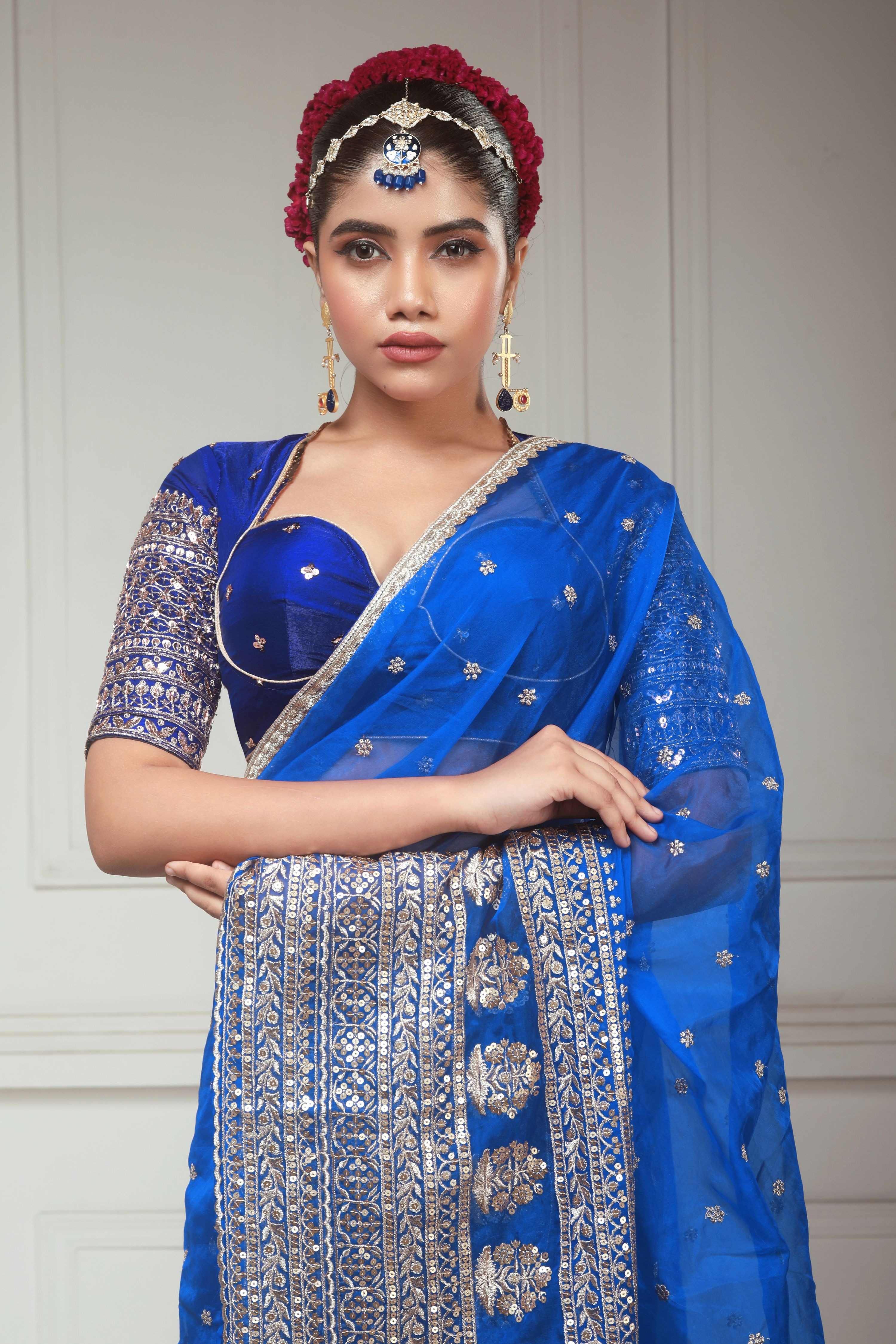 BLUEBERRY KISS SAREE