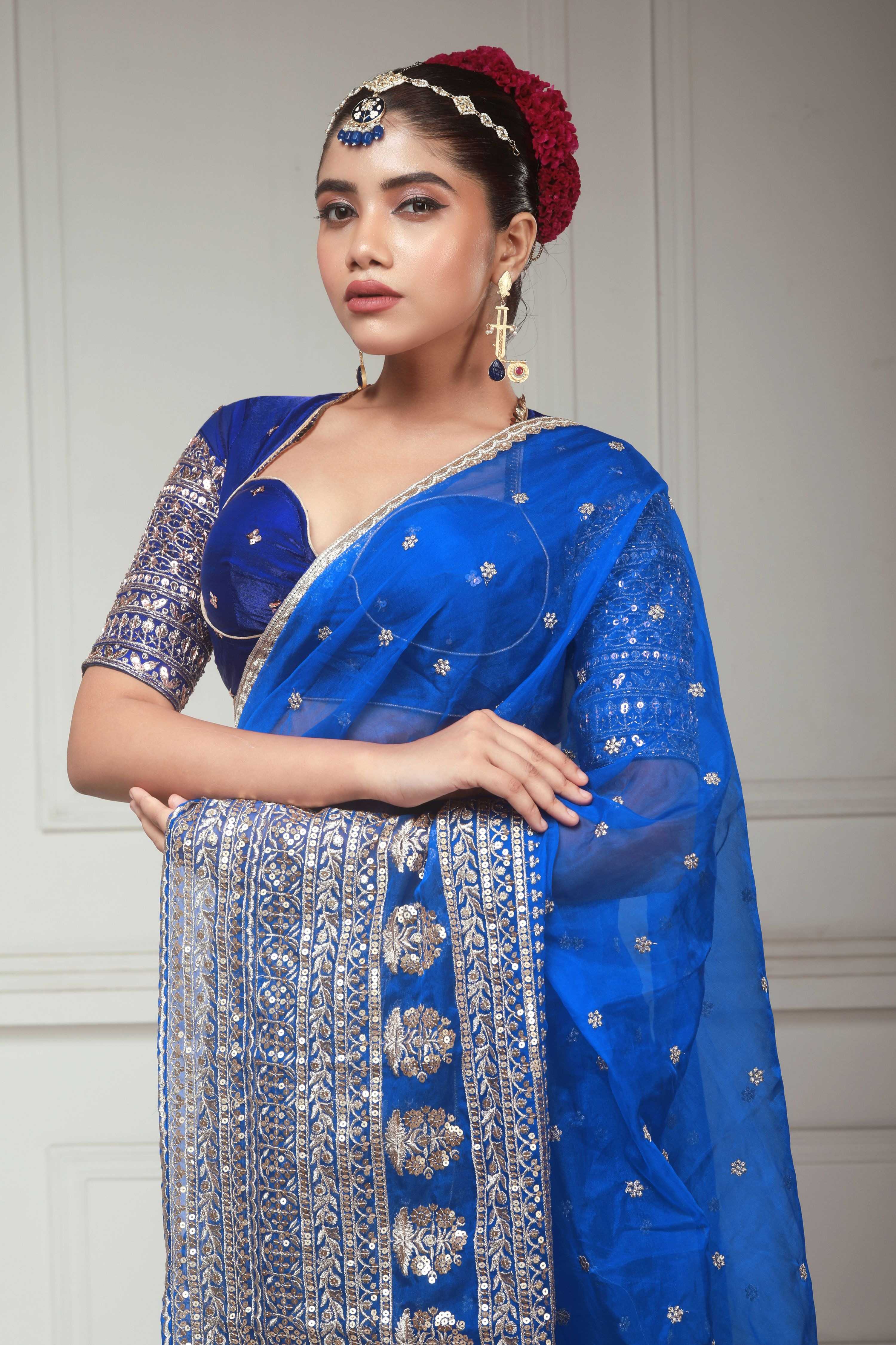 BLUEBERRY KISS SAREE