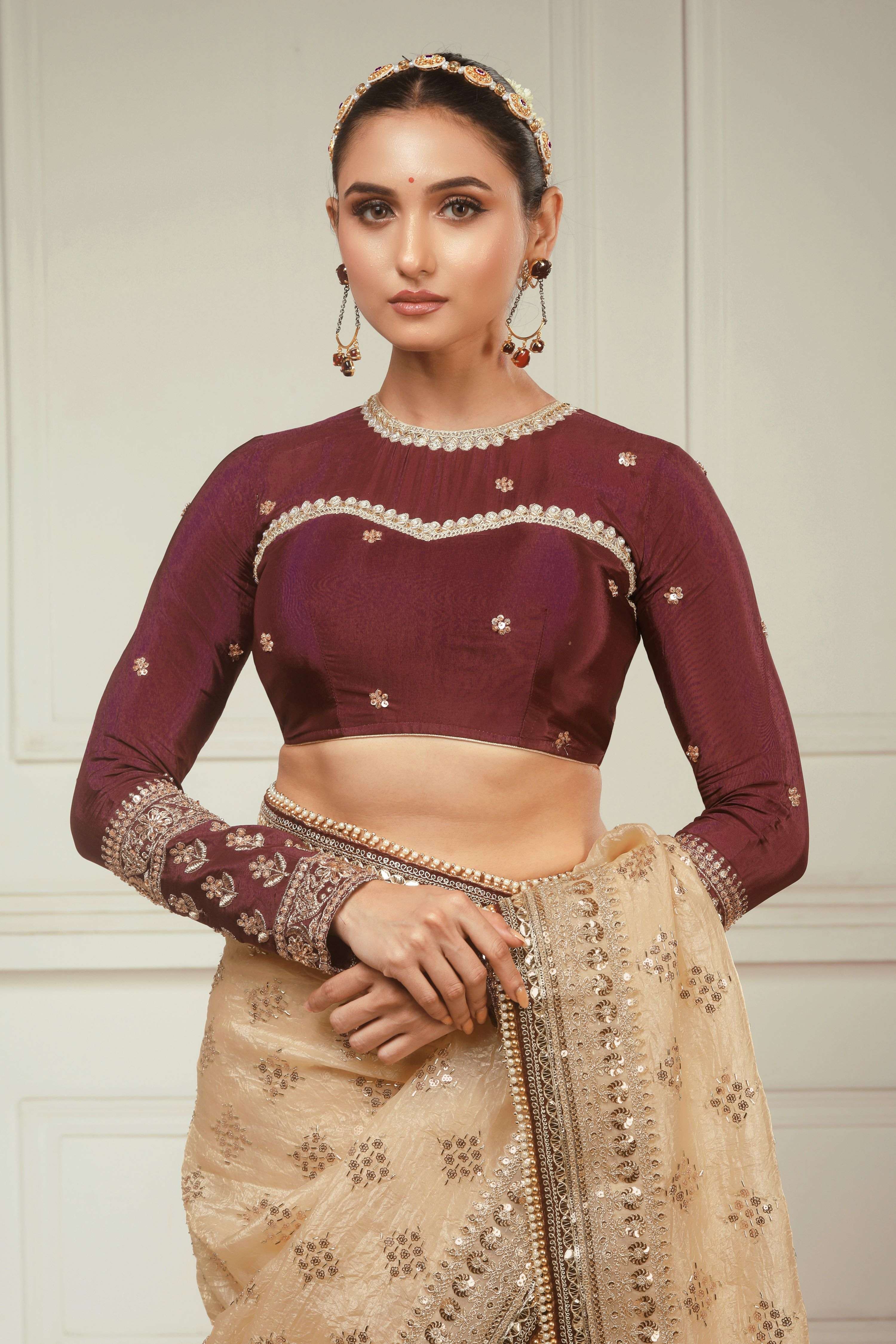 MERLOT MUSE CLASSIC BLOUSE