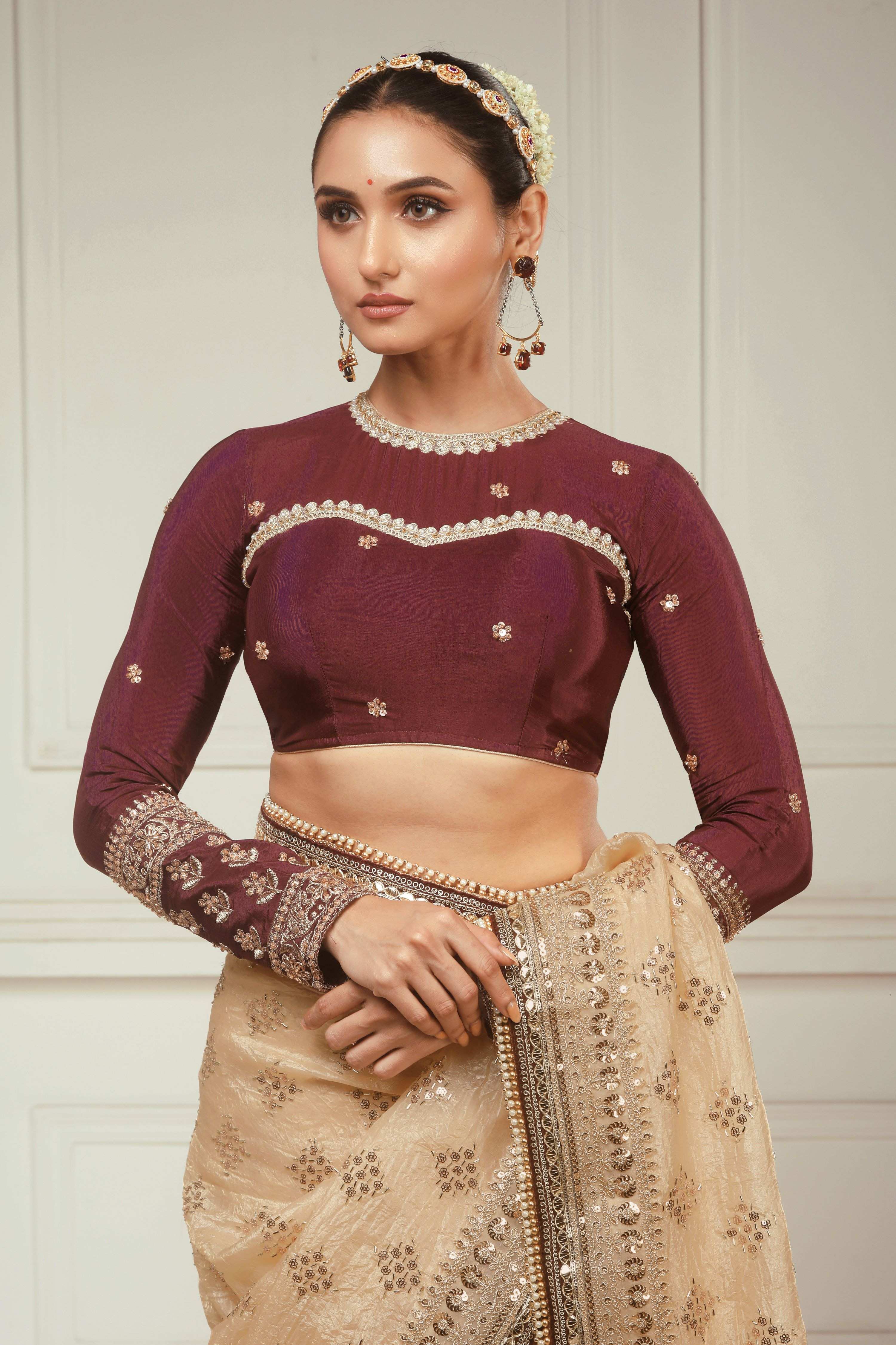 MERLOT MUSE CLASSIC BLOUSE