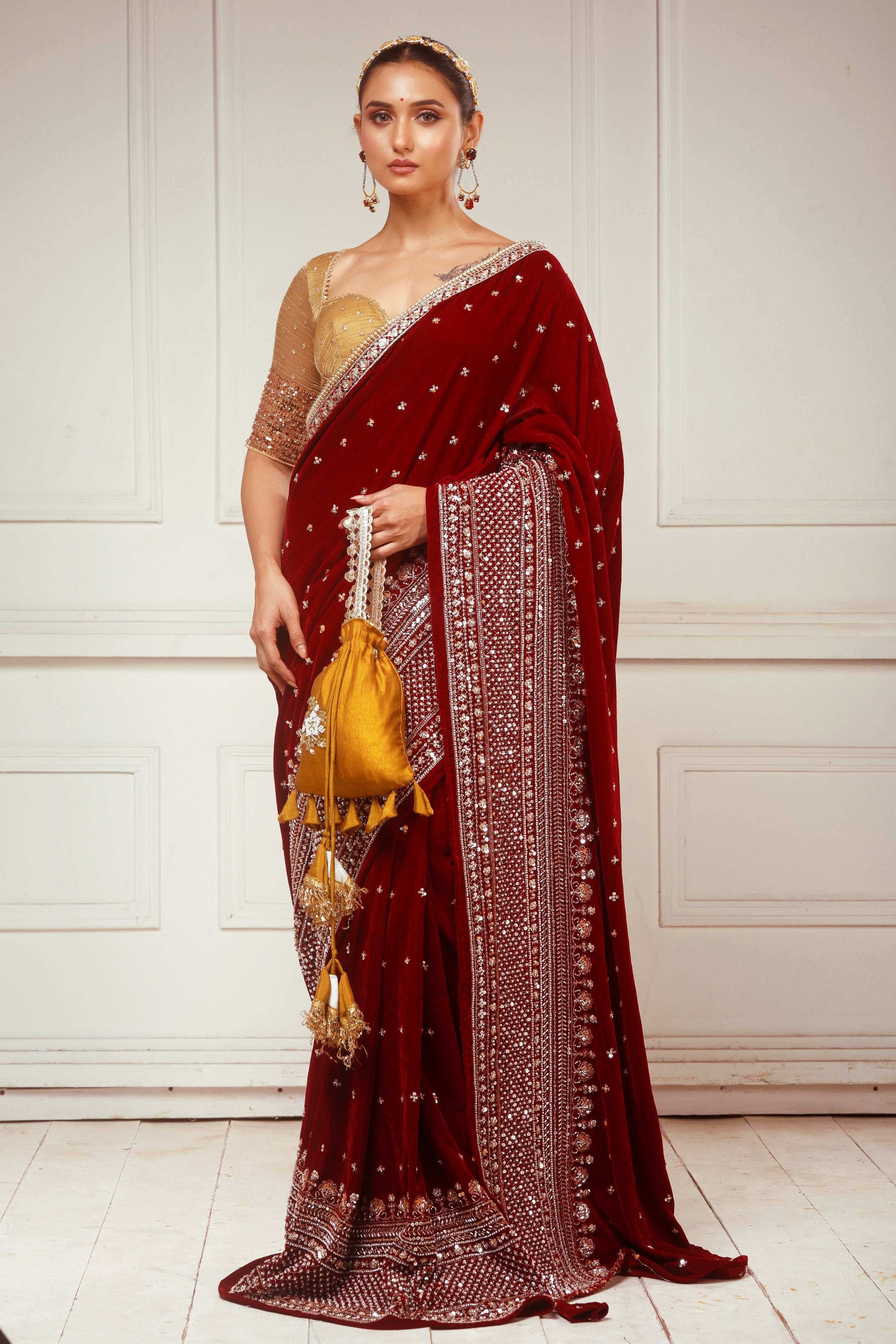 GARNET GRANDEUR SAREE