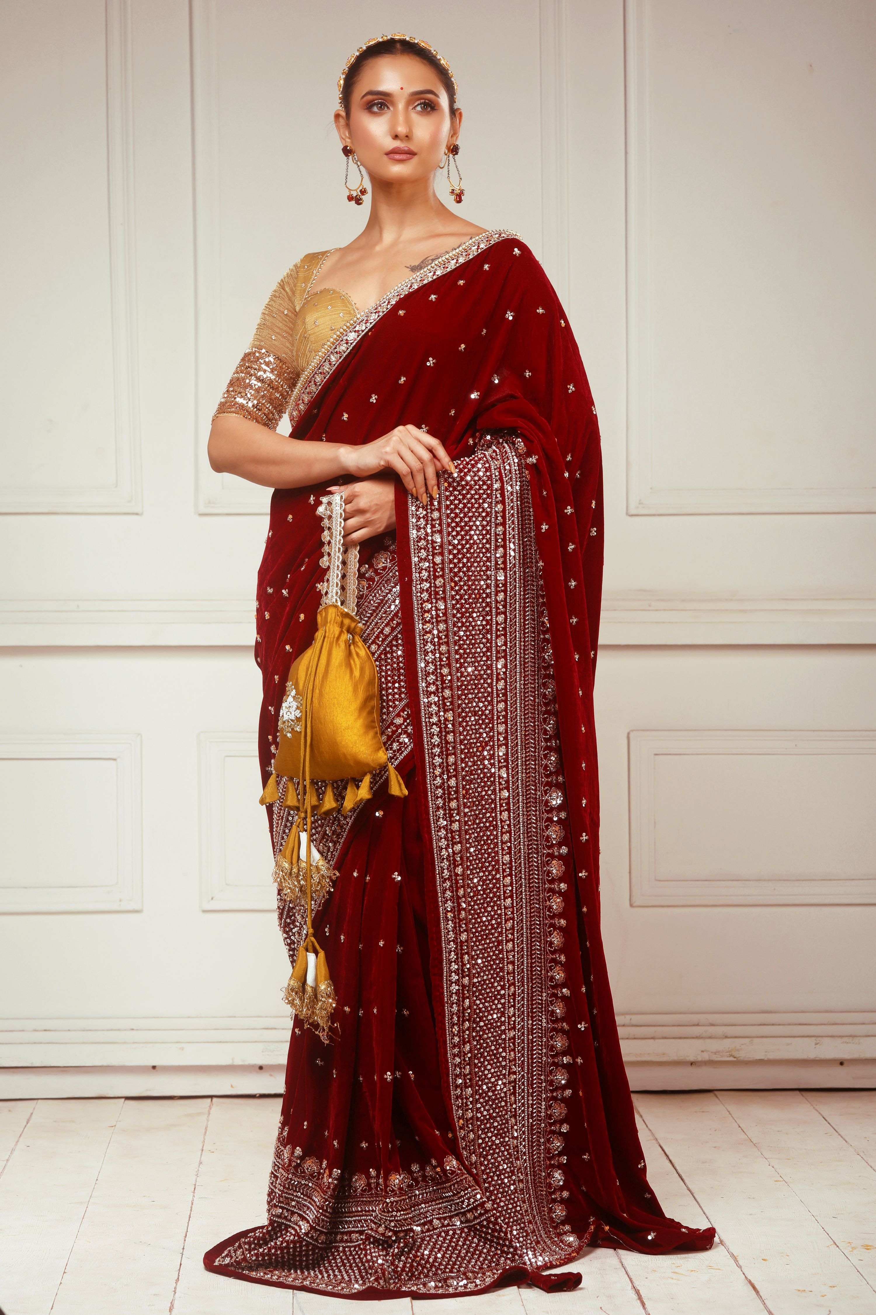 GARNET GRANDEUR SAREE