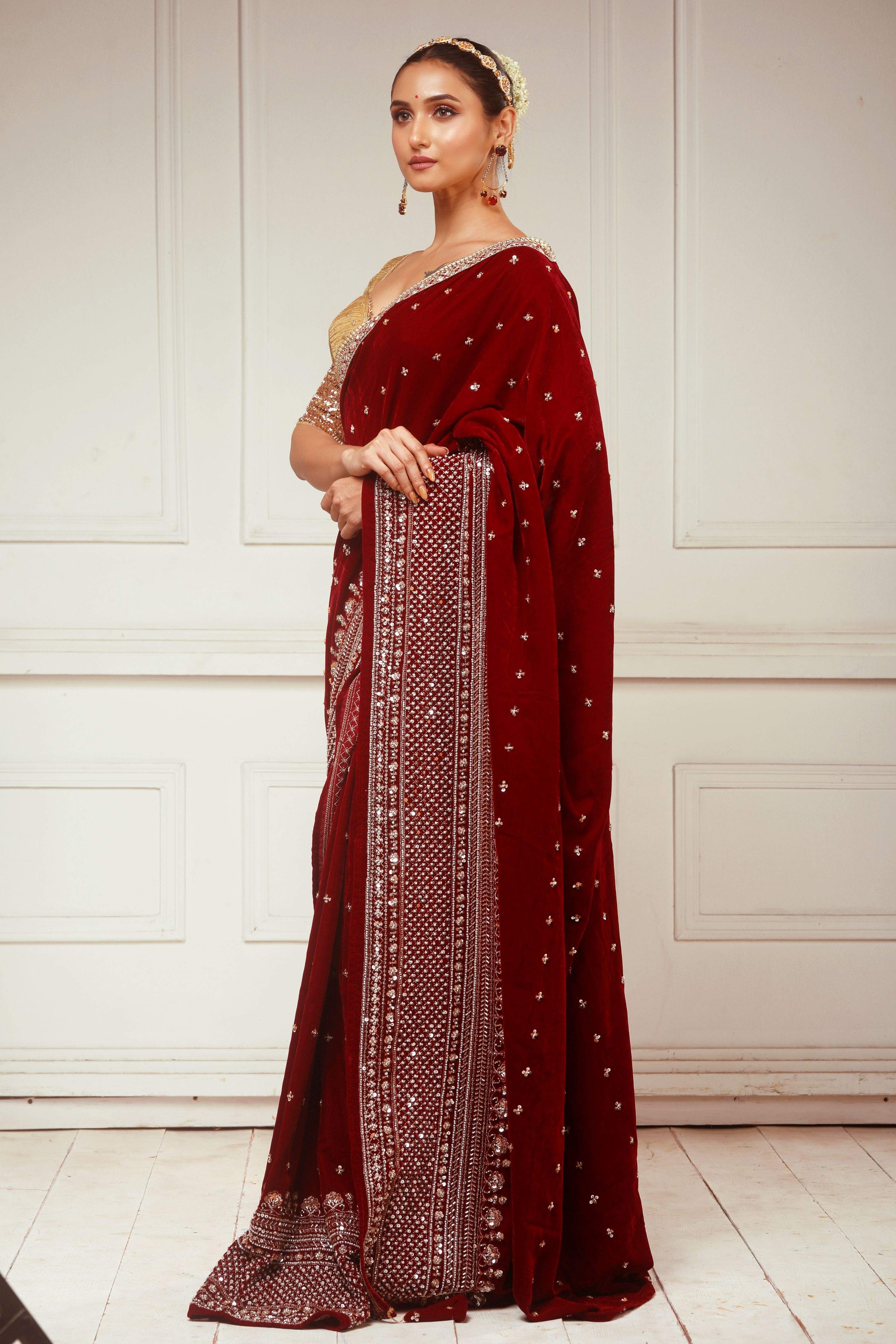 GARNET GRANDEUR SAREE